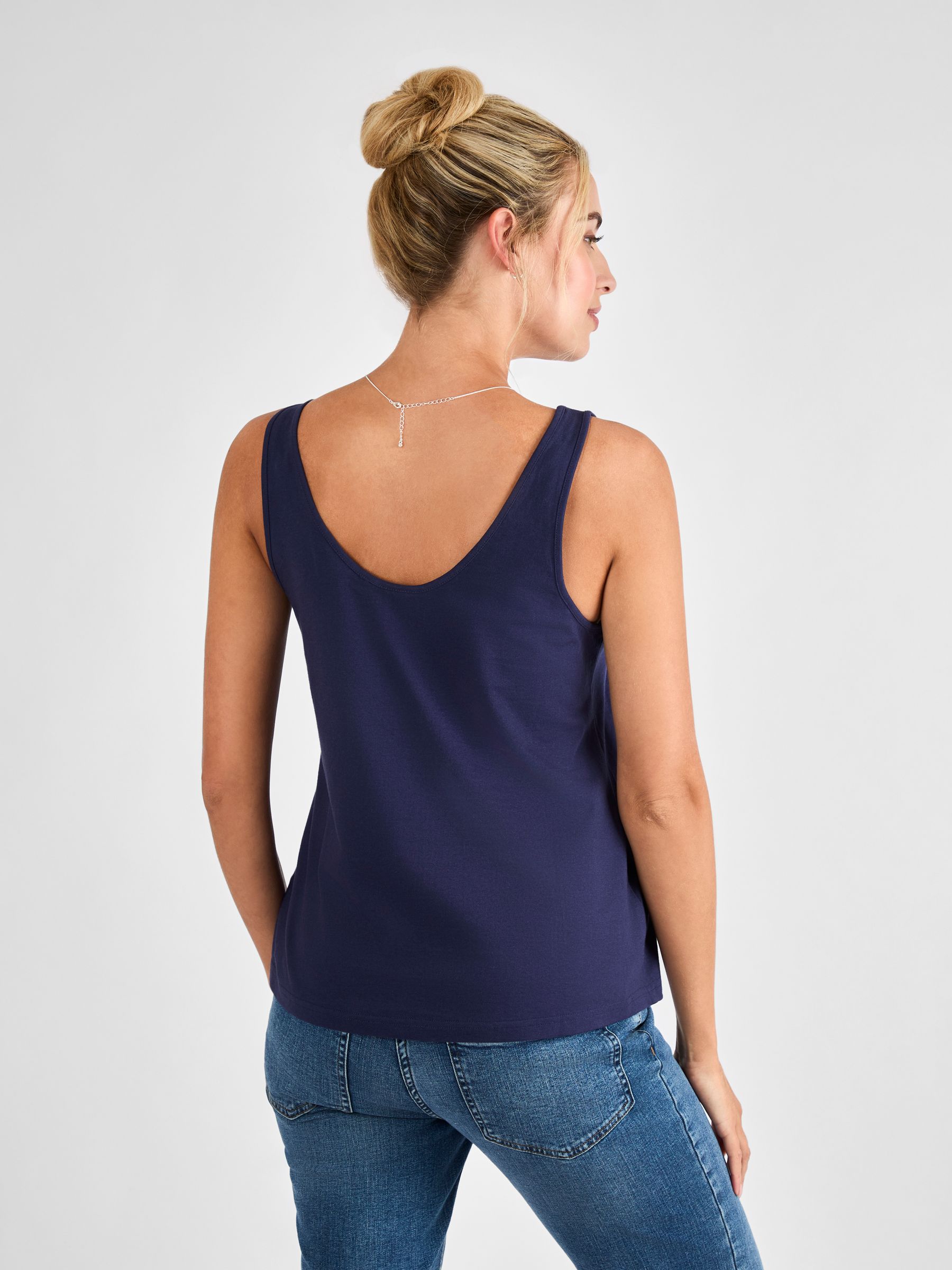 Navy Thick Strap Maternity Vest - Image 2 of 4