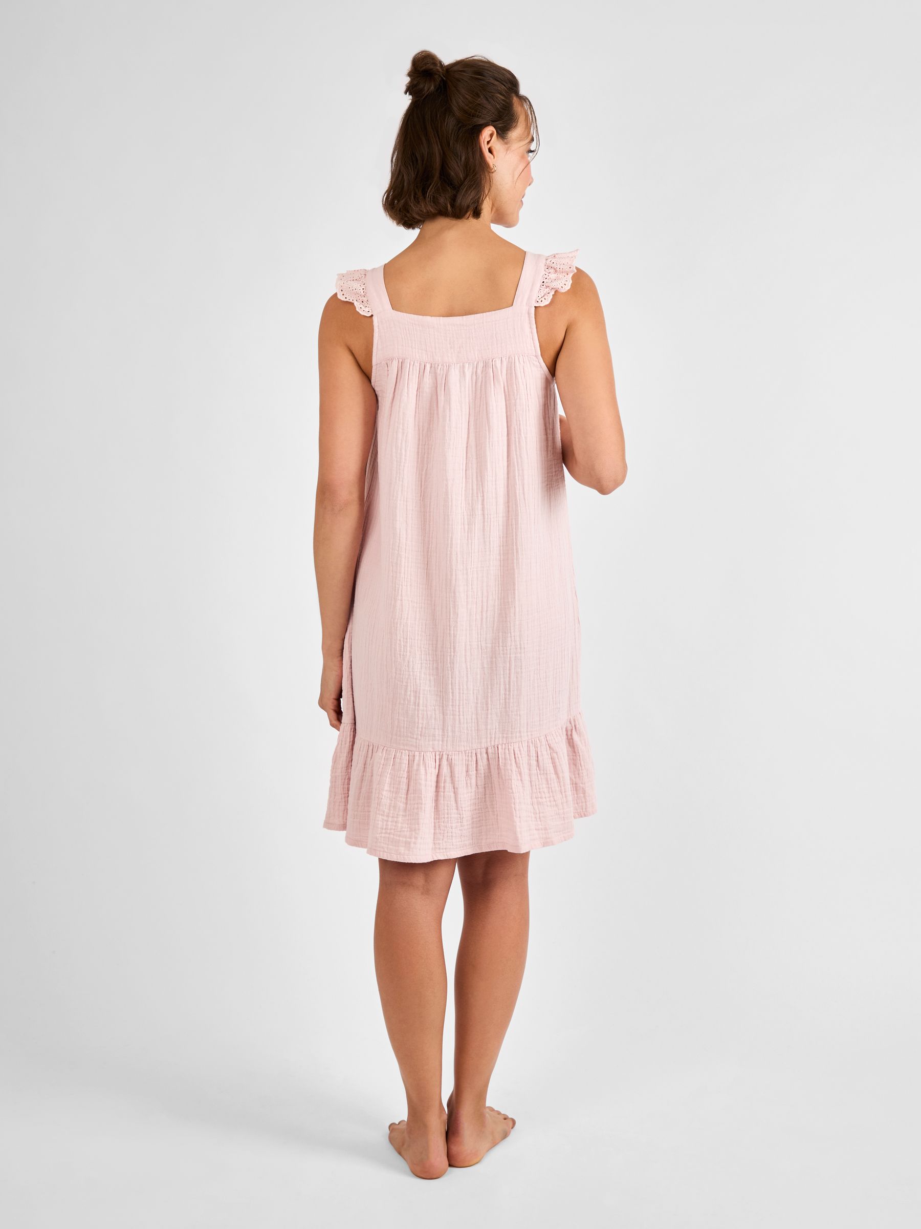 Pink Frill Sleeve Maternity Nightdress - Image 2 of 4