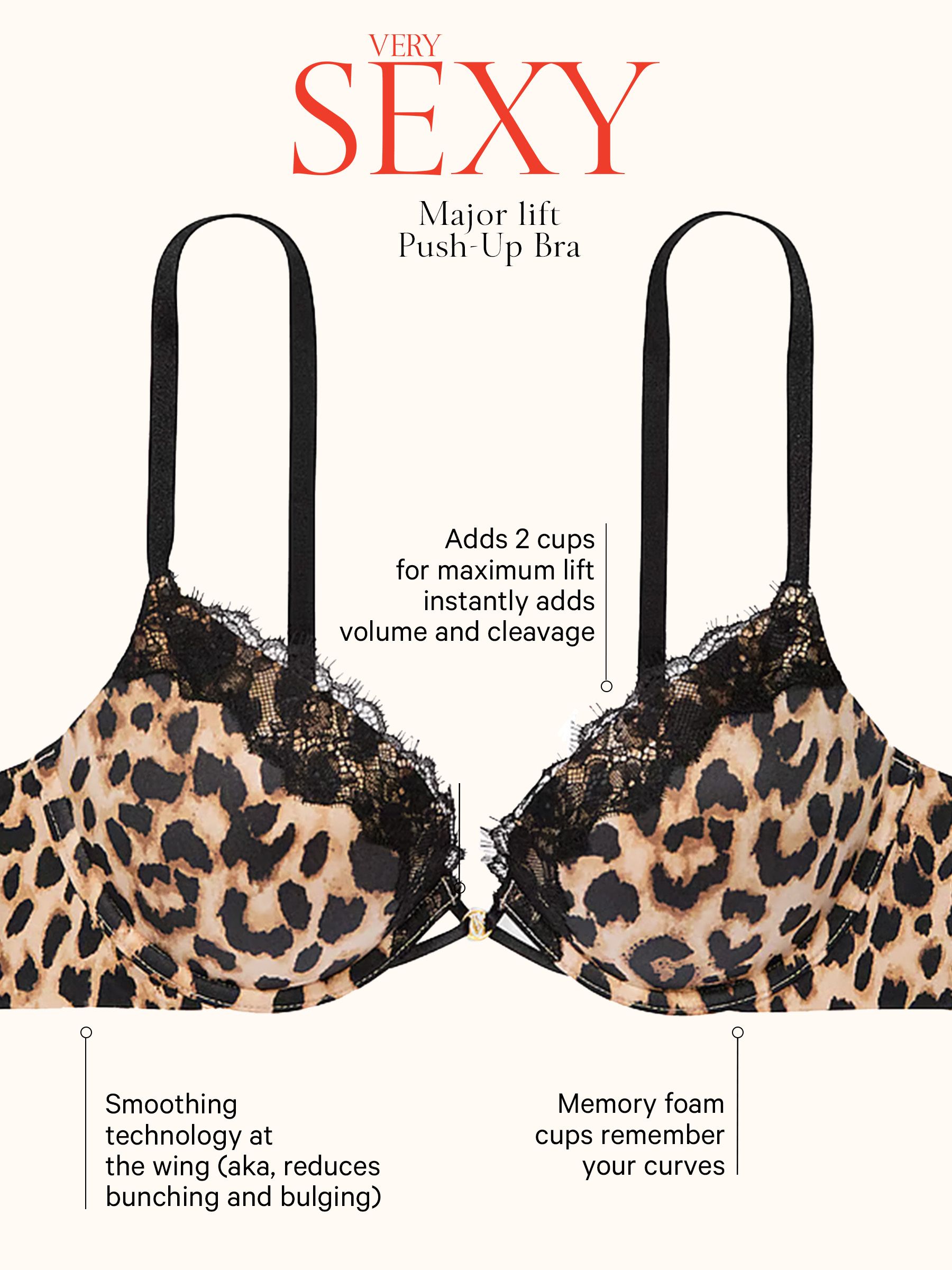 Black Add 2 Cups Push Up Bombshell Bra - Image 4 of 4