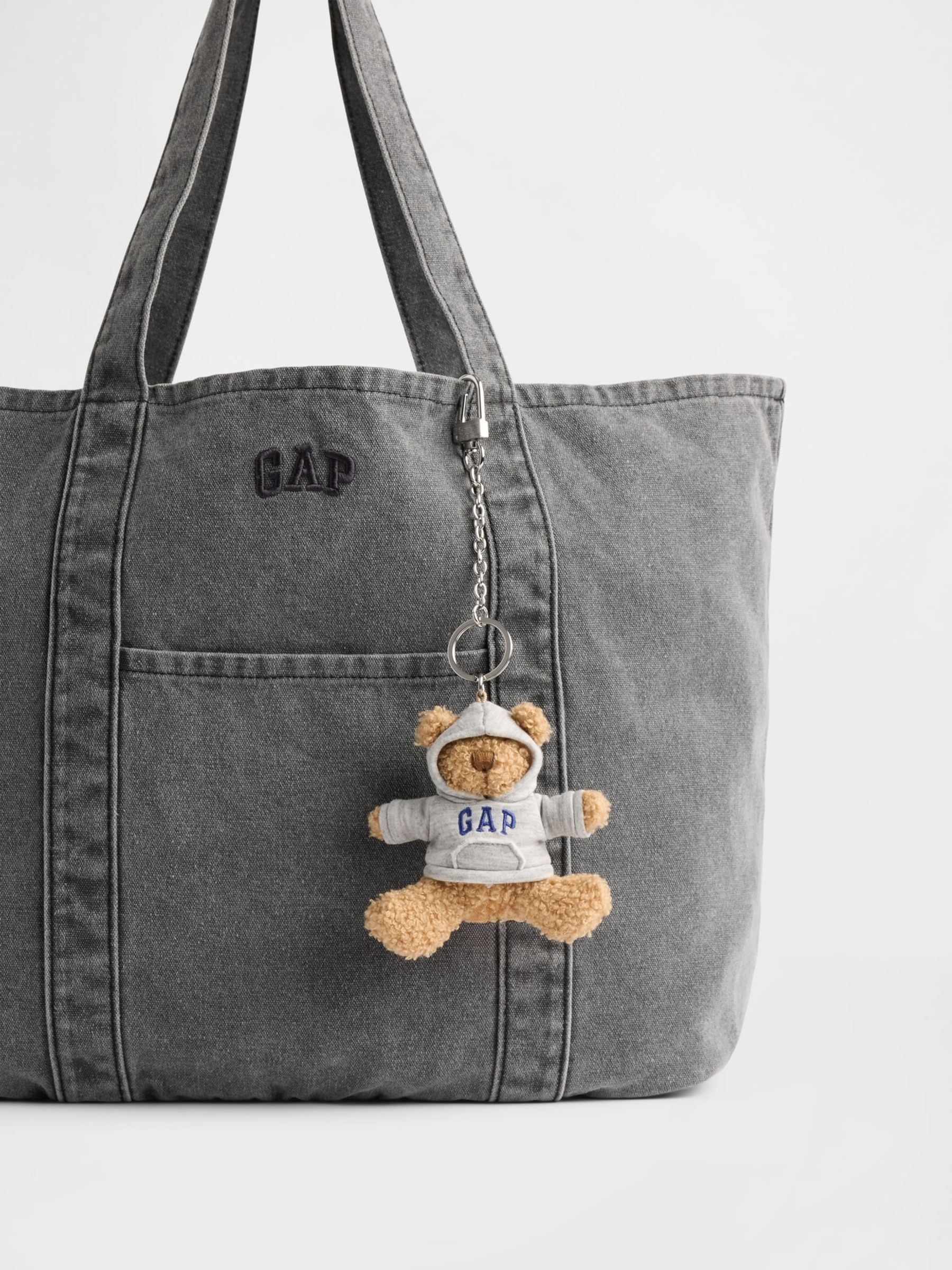 Grey Brannan Bear Hoodie Bag Charm - Image 3 of 3
