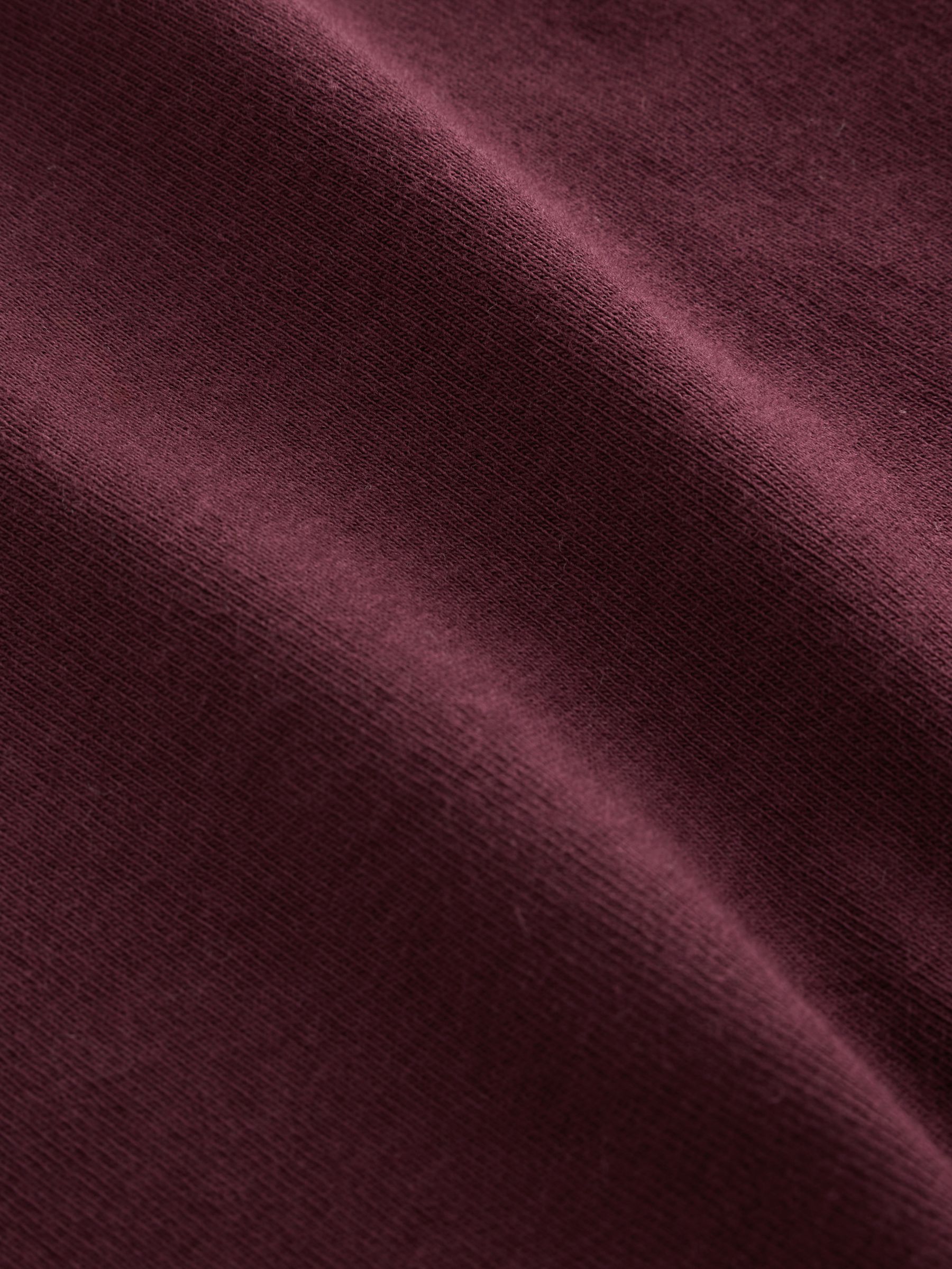 Burgundy Modern Crew Neck Cardigan - Image 4 of 4