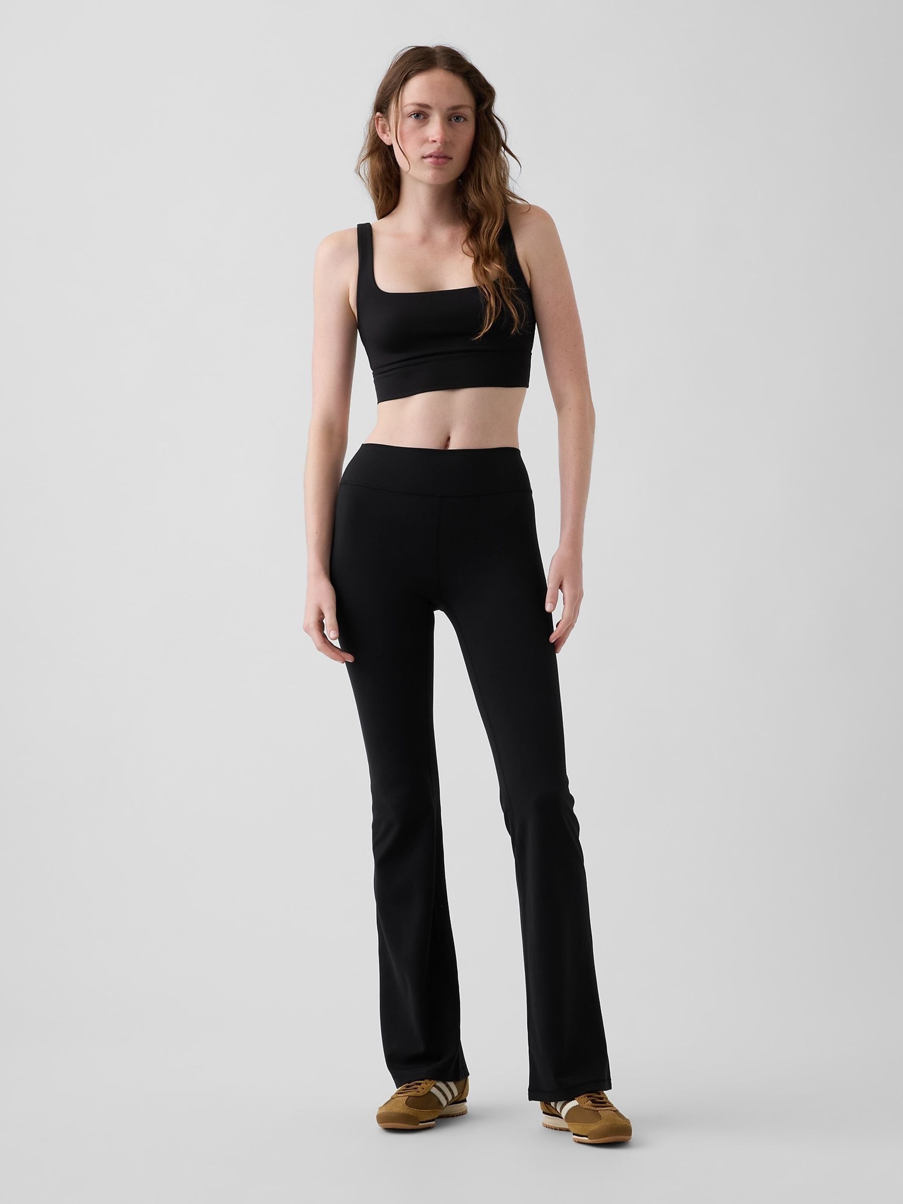 Black GapFit Smooth High Waisted Bootleg Leggings - Image 4 of 5