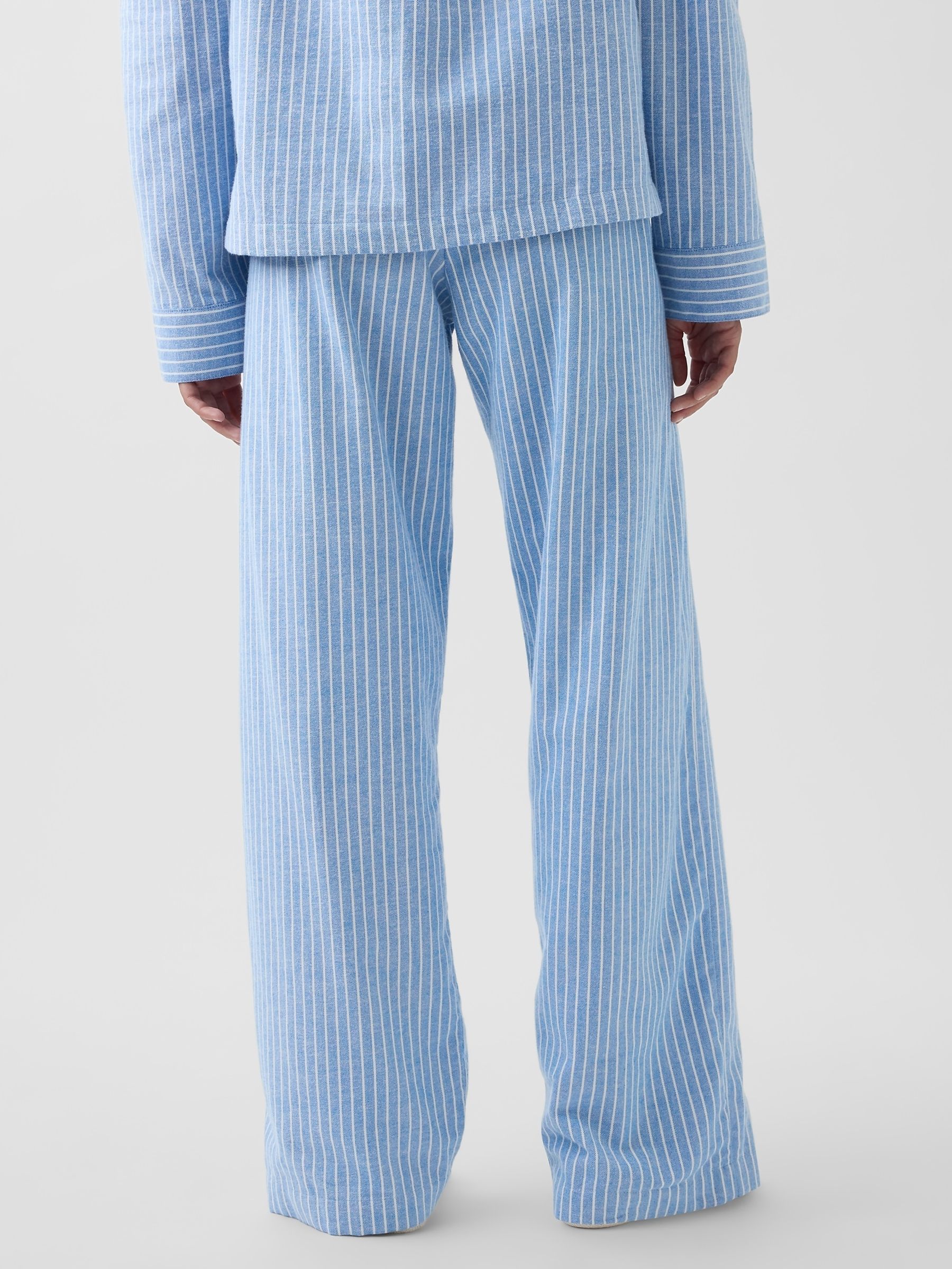 Blue Stripe Softest Flannel Pyjamas Bottoms - Image 2 of 4