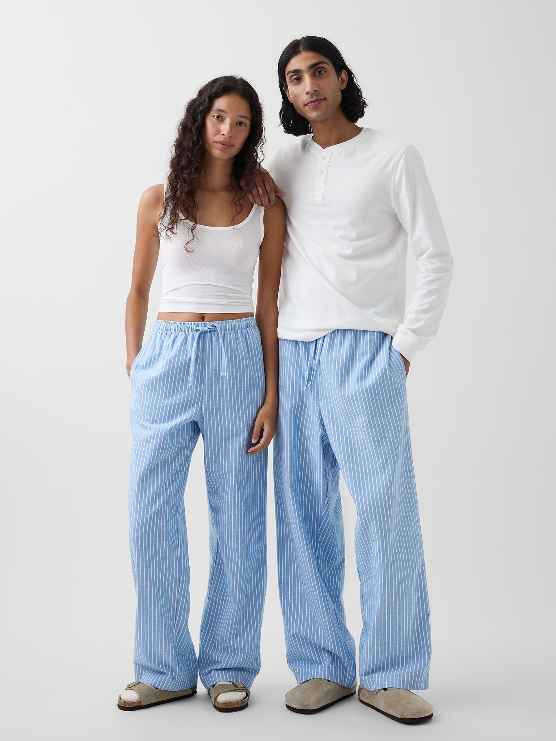 Blue Stripe Softest Flannel Pyjamas Bottoms - Image 4 of 4