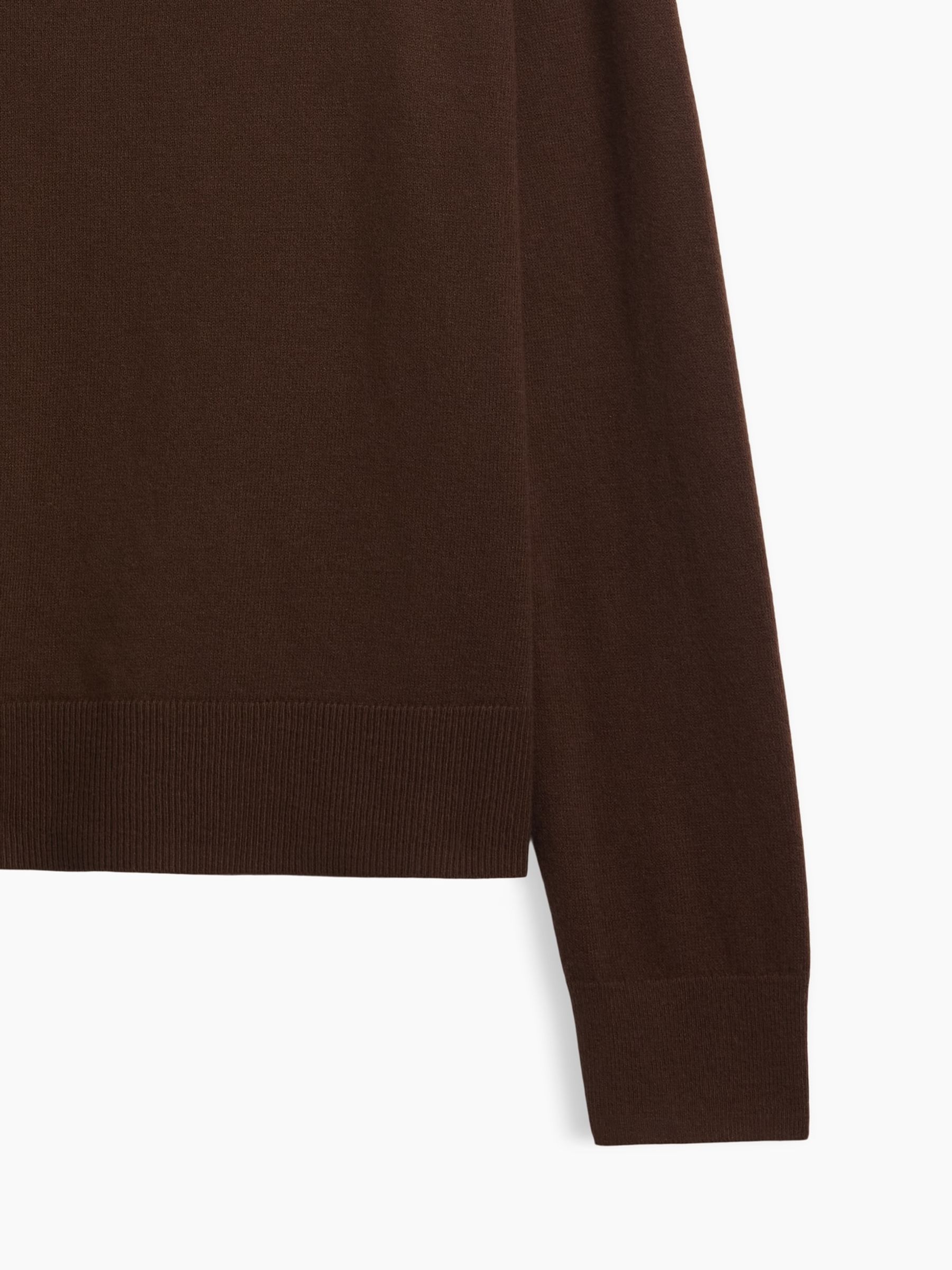 Chocolate Brown Relaxed Jersey Boatneck Jumper - Image 5 of 5