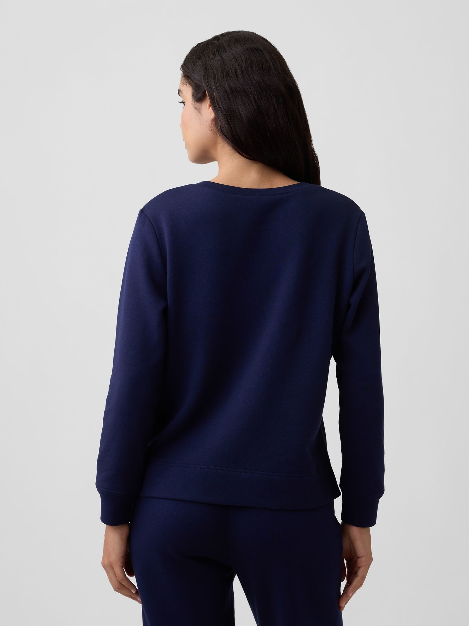 Navy Bow Relaxed Logo Sweatshirt - Image 2 of 5