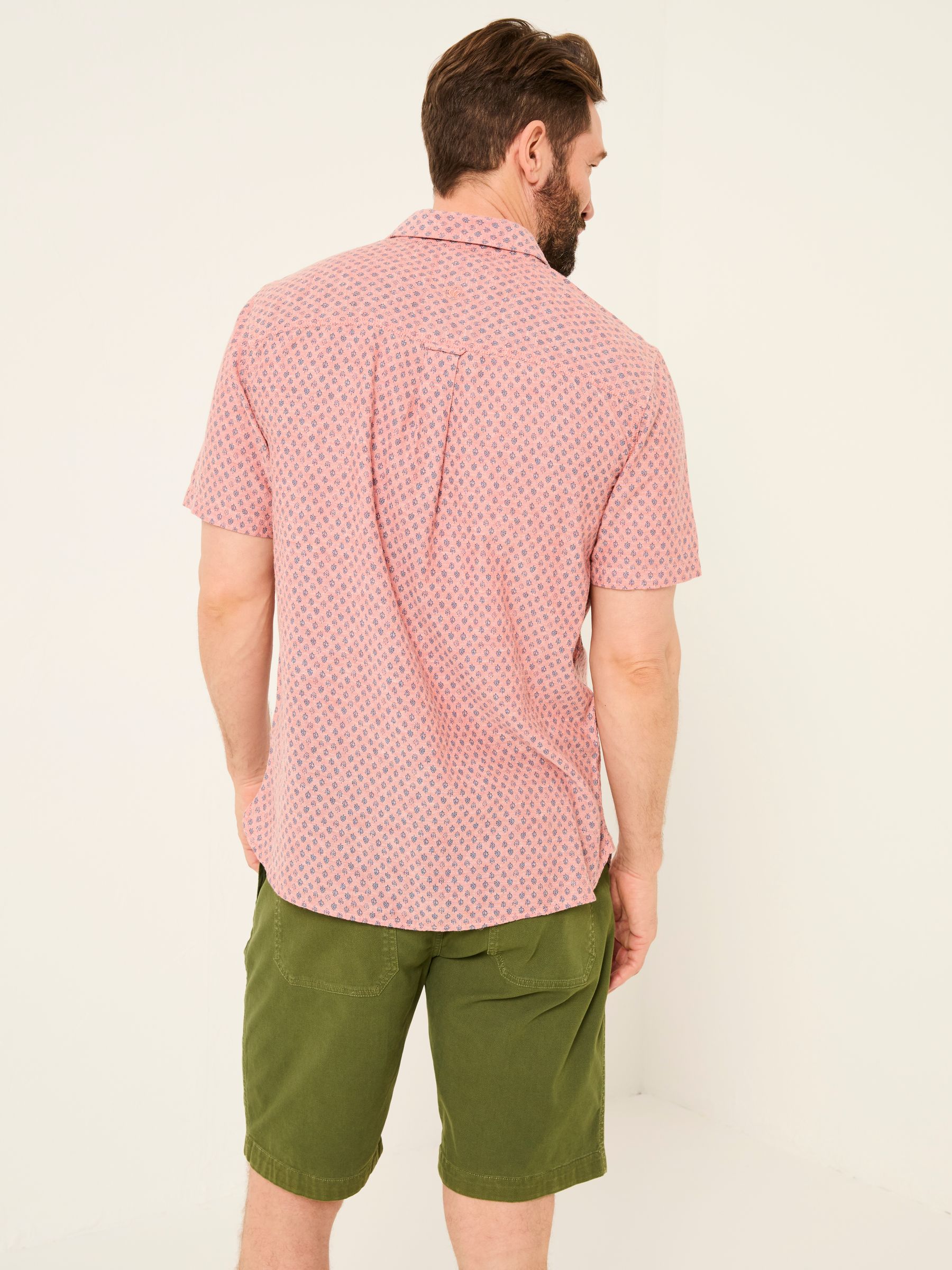 Pink Short Sleeve Mini Geo Print Shirt - Image 2 of 8