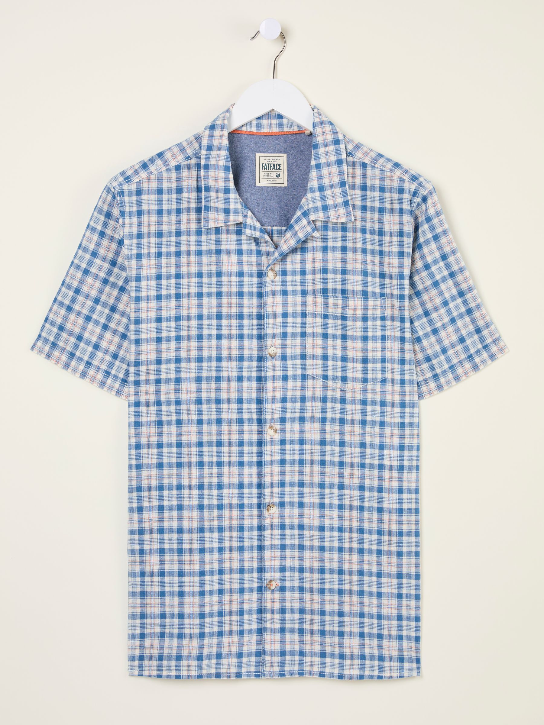 Blue Short Sleeve Conwy Check Shirt - Image 5 of 5