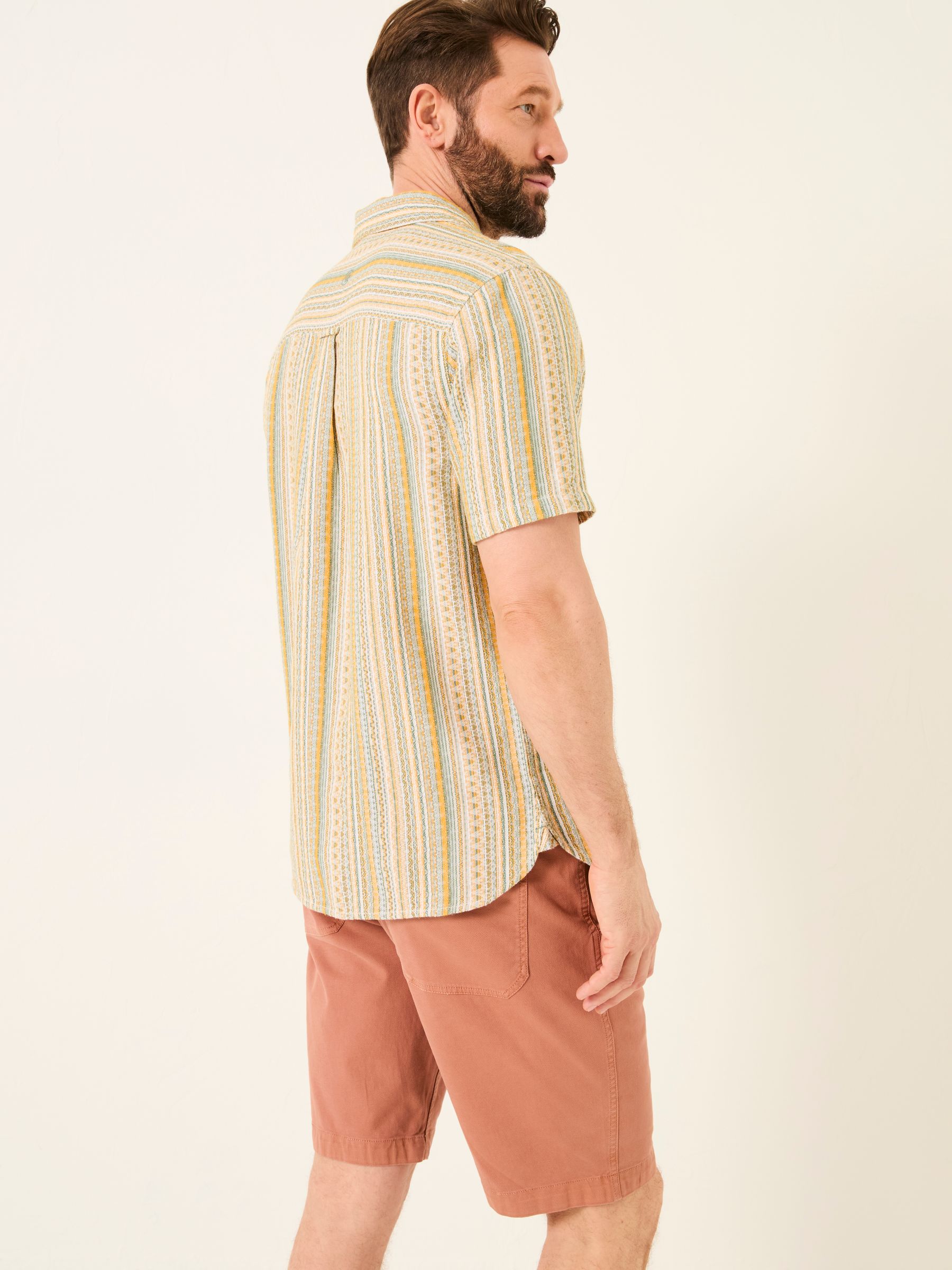 Yellow Short Sleeve Holt Stripe Shirt - Image 2 of 6