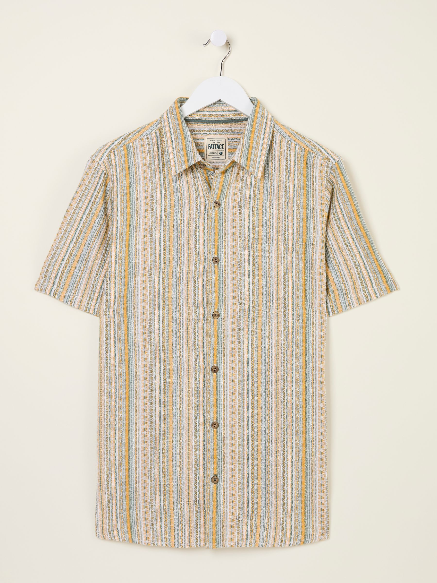 Yellow Short Sleeve Holt Stripe Shirt - Image 5 of 6