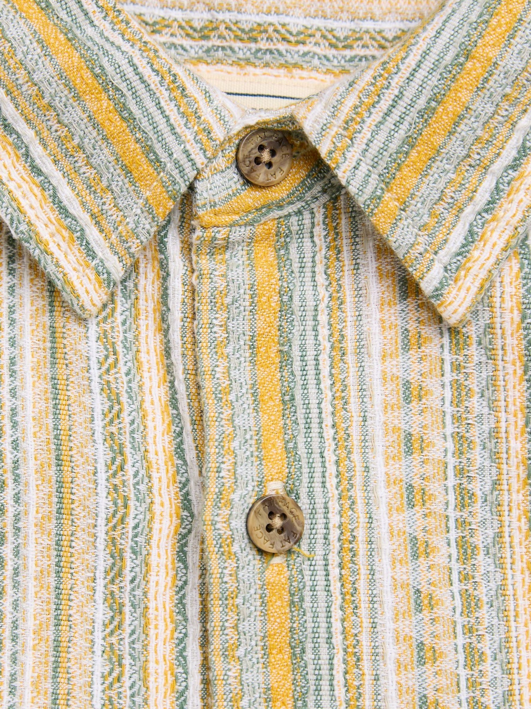Yellow Short Sleeve Holt Stripe Shirt - Image 6 of 6