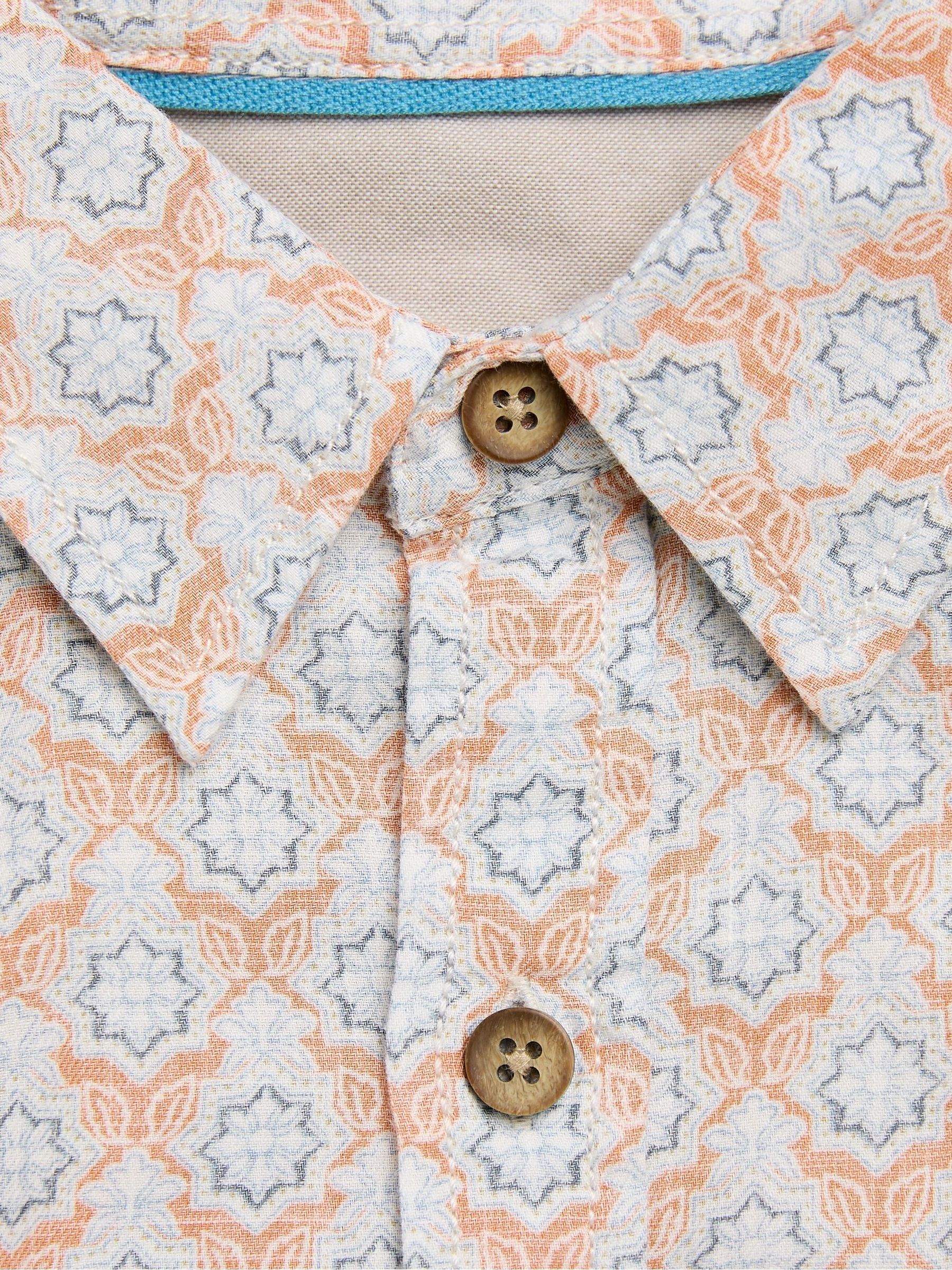 Light Orange Geo Short Sleeve Shirt - Image 6 of 6