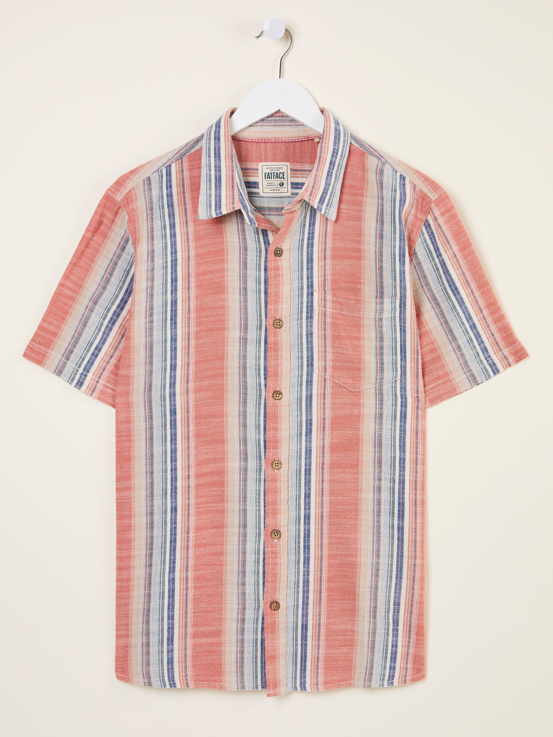 Bude Pink Short Sleeve Stripe Shirt - Image 7 of 7