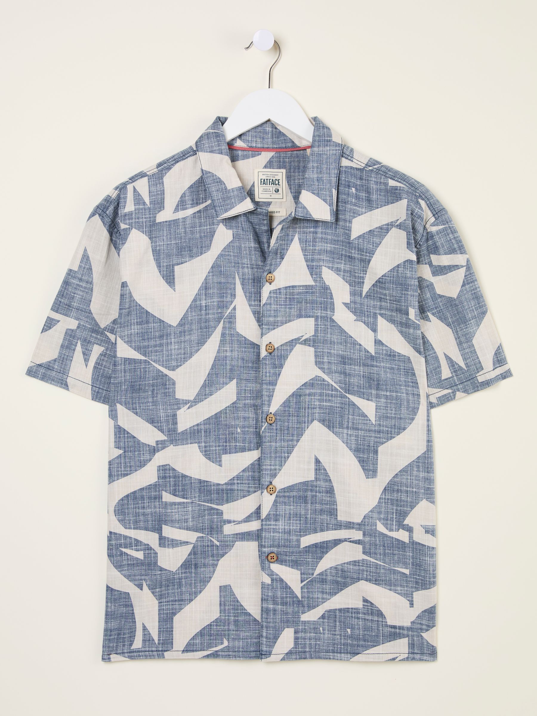 Blue Short Sleeve Relaxed Fit Art Print Shirt - Image 7 of 8