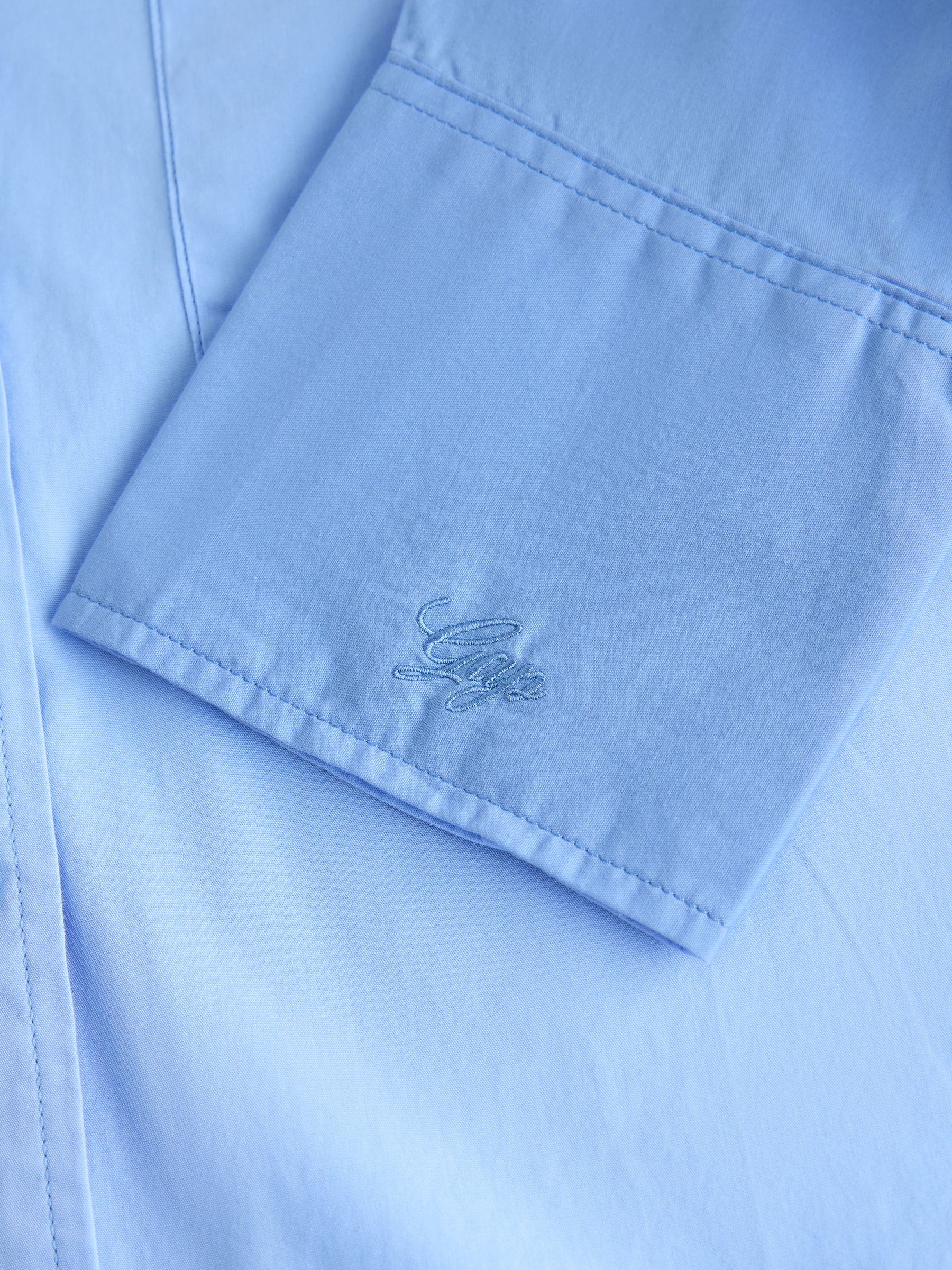 Blue Poplin Big Shirt - Image 4 of 4