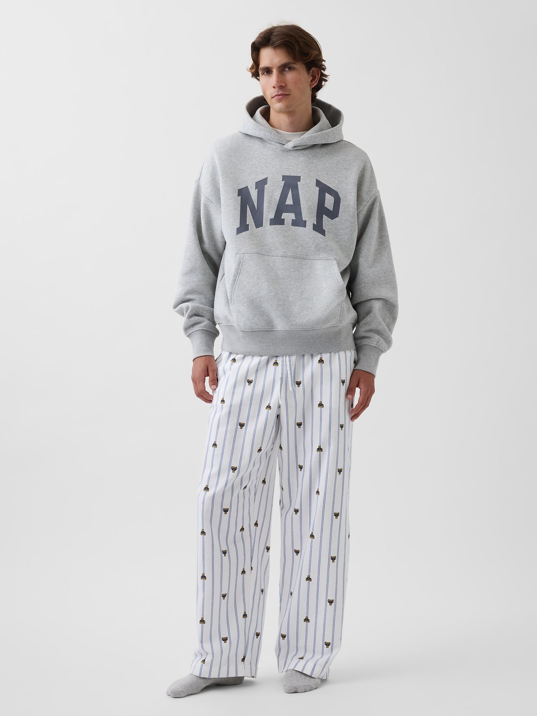 Brannan Bear Stripe Softest Flannel Pyjama Bottoms - Image 3 of 5