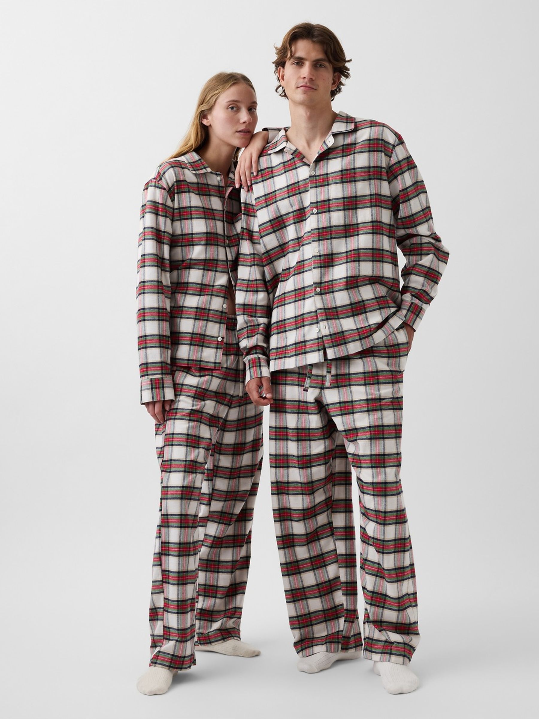 Red Tartan Softest Flannel Pyjamas Top - Image 2 of 6