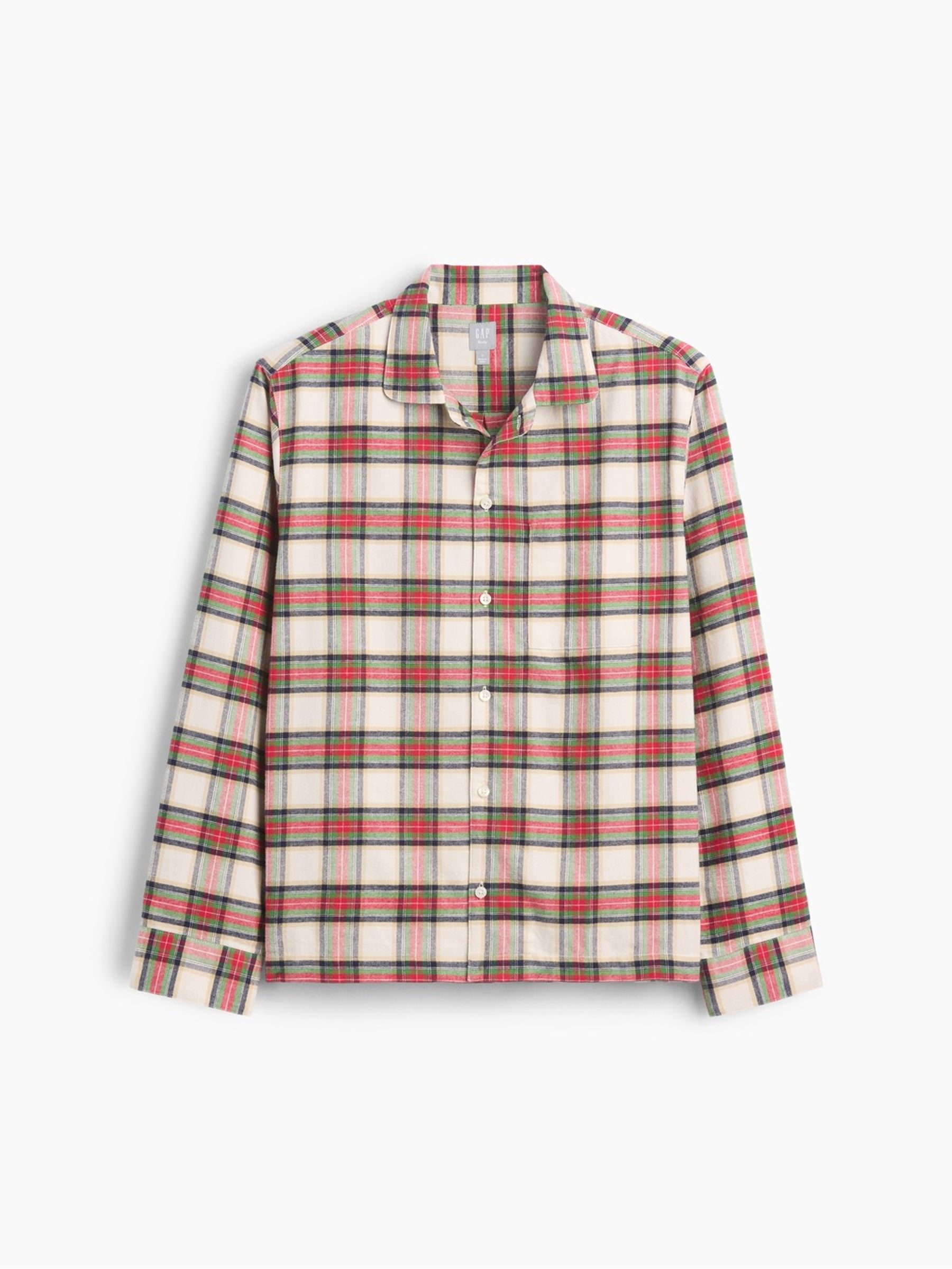 Red Tartan Softest Flannel Pyjamas Top - Image 5 of 6