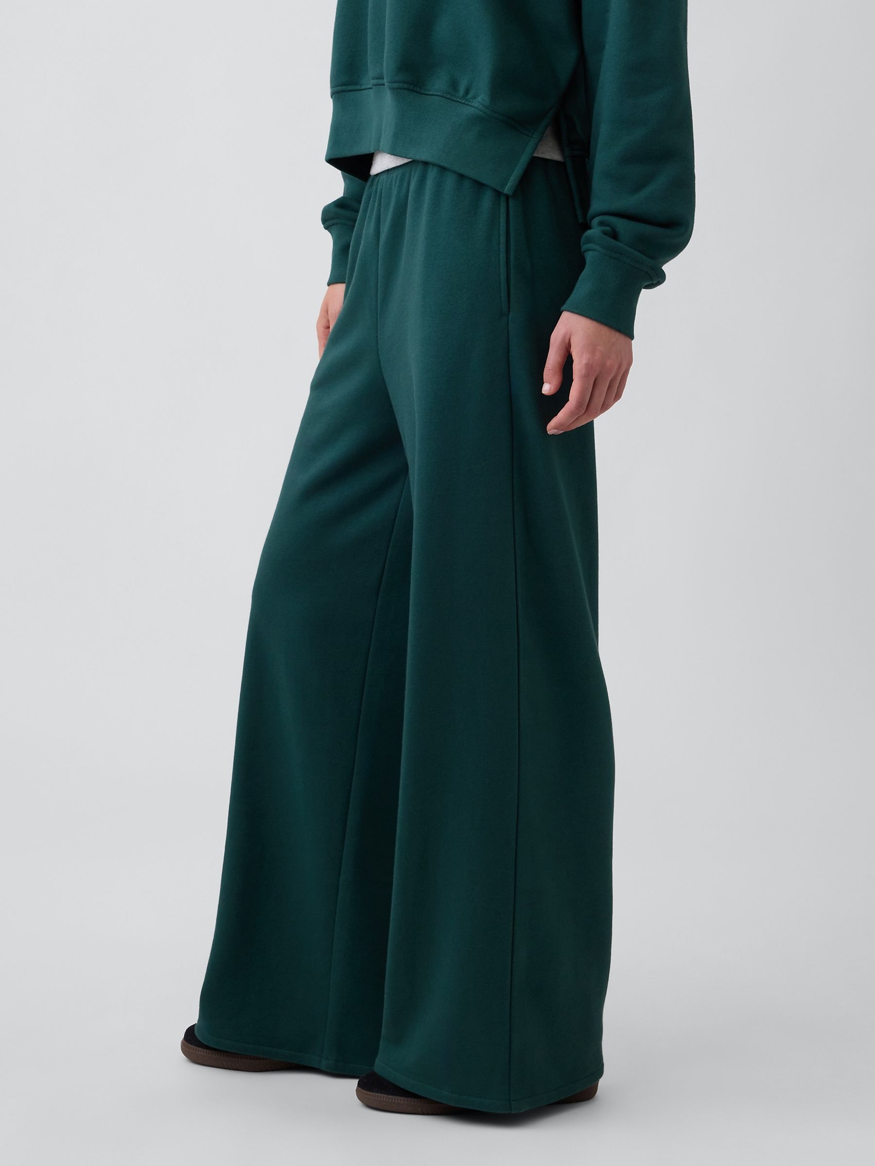 Green VintageSoft Baggy Wide-Leg Joggers - Image 3 of 6