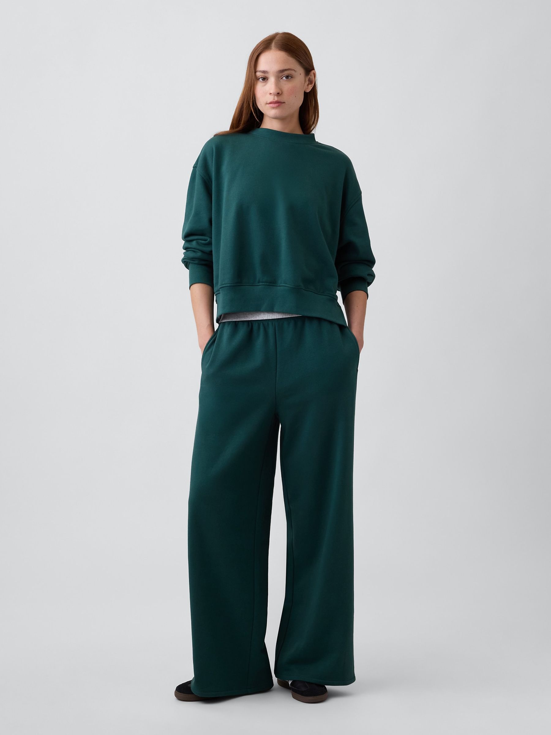 Green VintageSoft Baggy Wide-Leg Joggers - Image 4 of 6