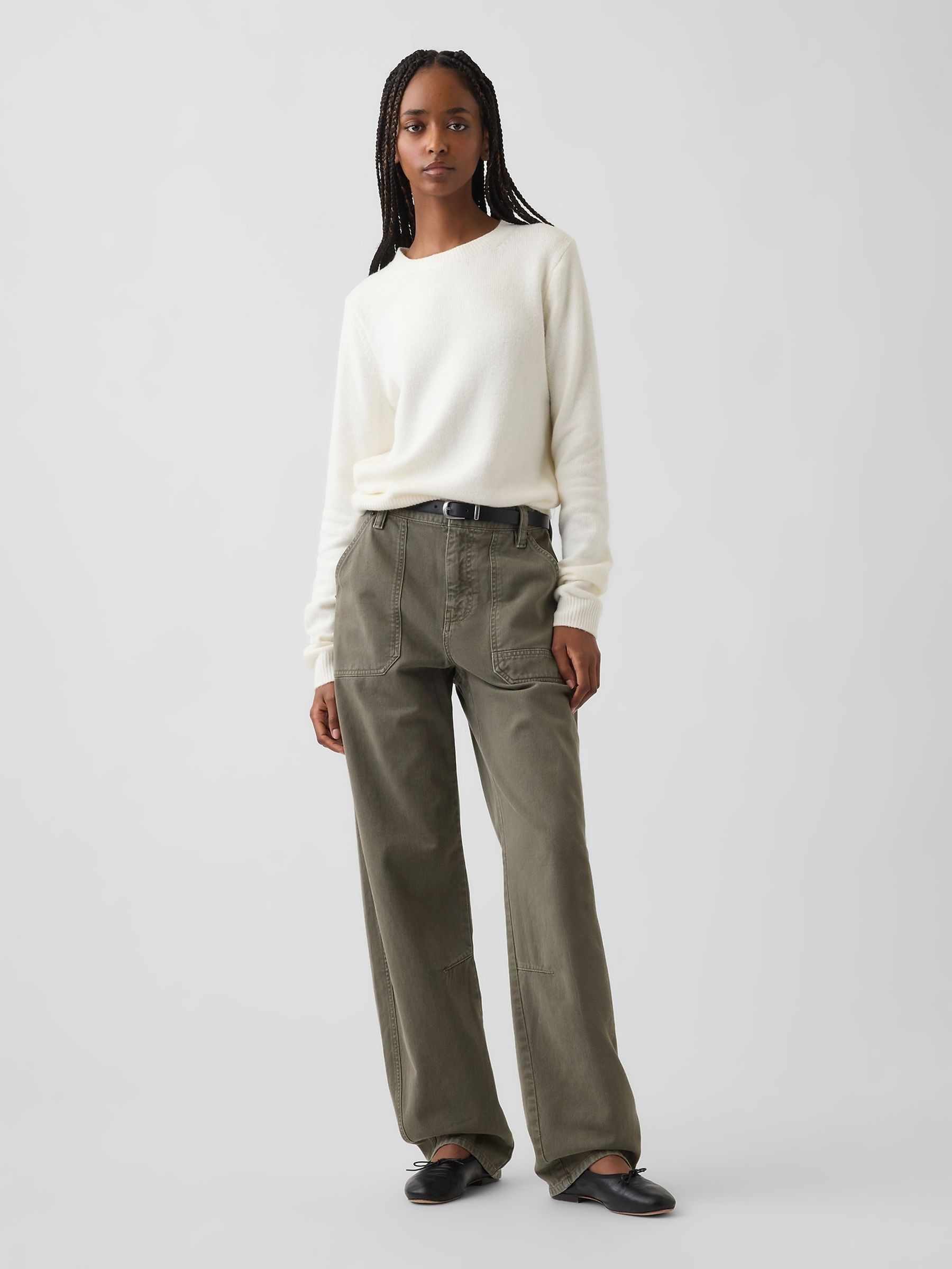 Cream CashSoft Crew Jumper - Image 3 of 4