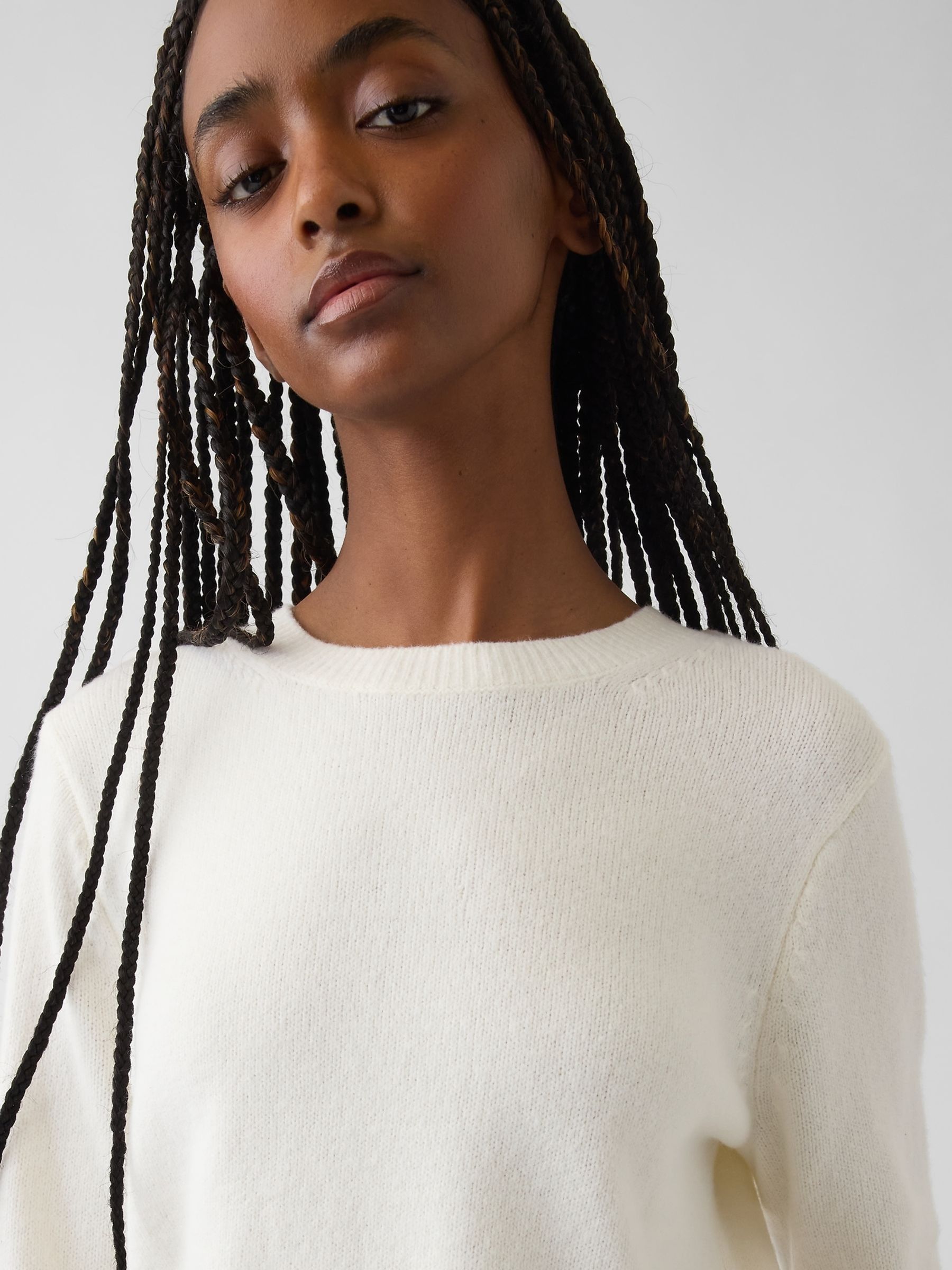 Cream CashSoft Crew Jumper - Image 4 of 4
