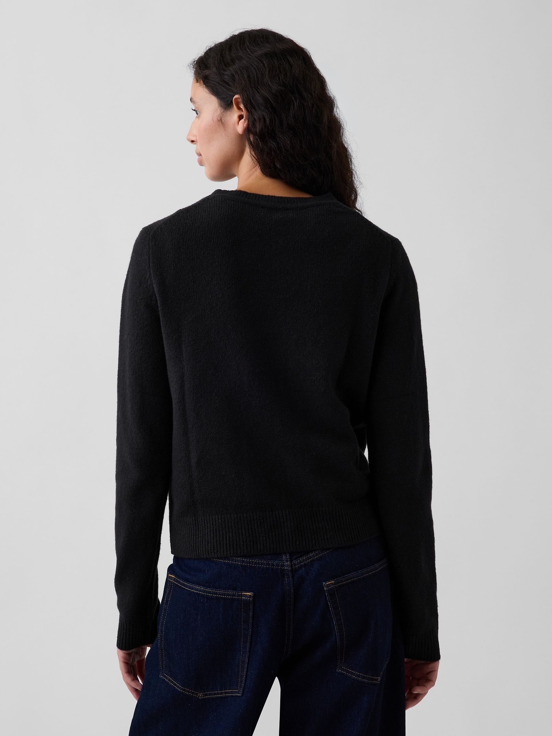Black CashSoft Crew Jumper - Image 2 of 4