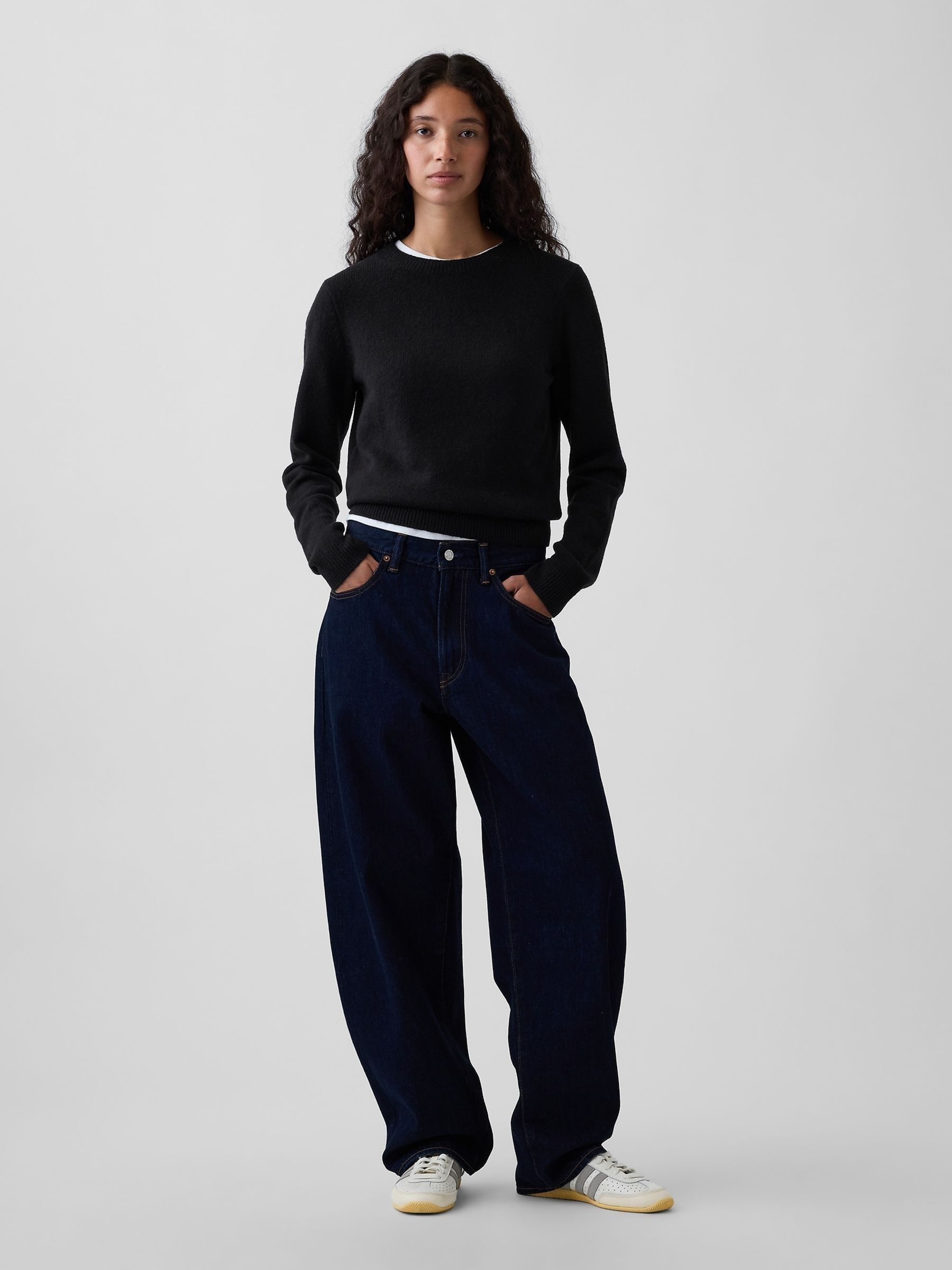 Black CashSoft Crew Jumper - Image 3 of 4