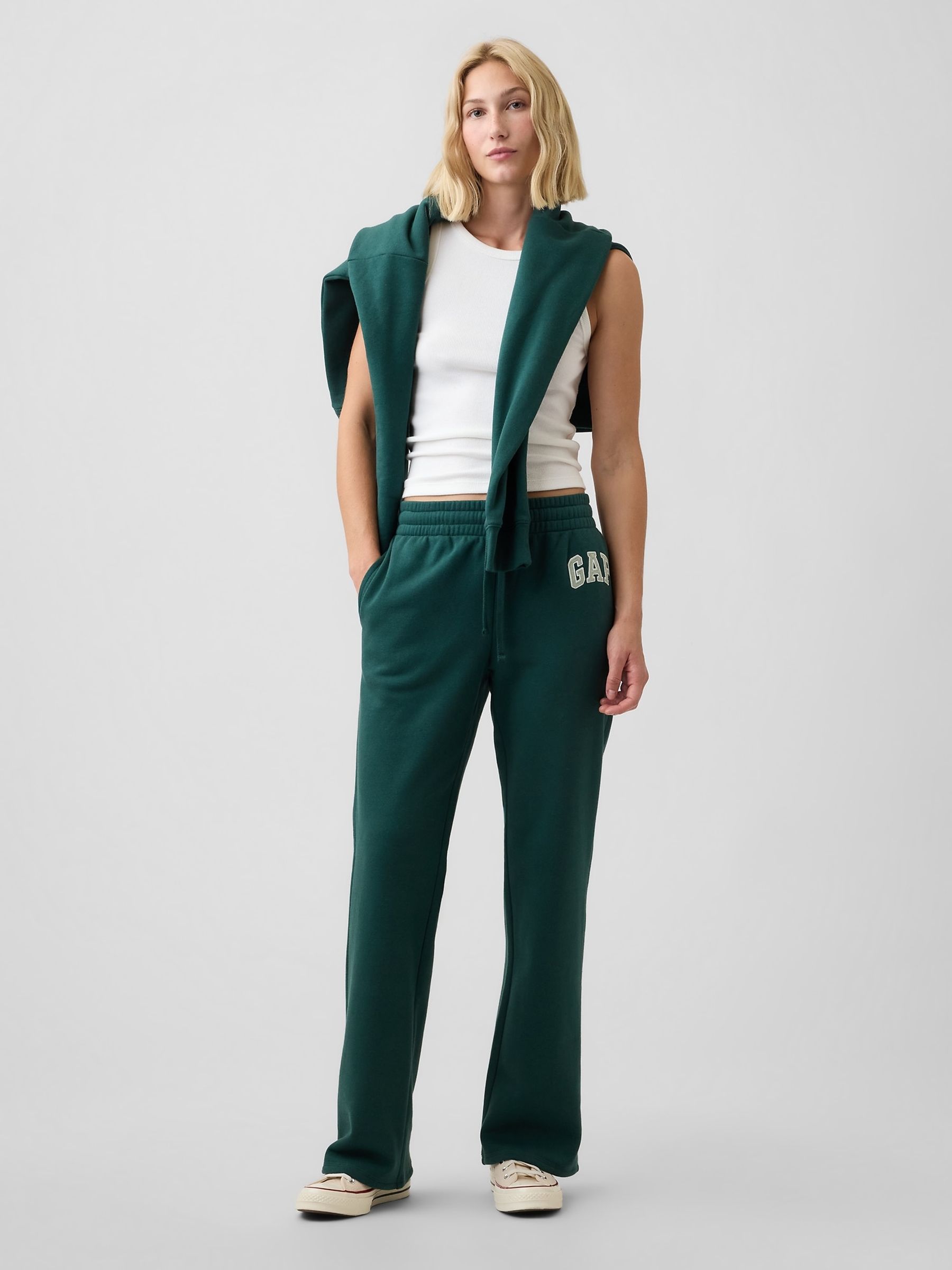 Green Logo Straight Joggers - Image 4 of 5