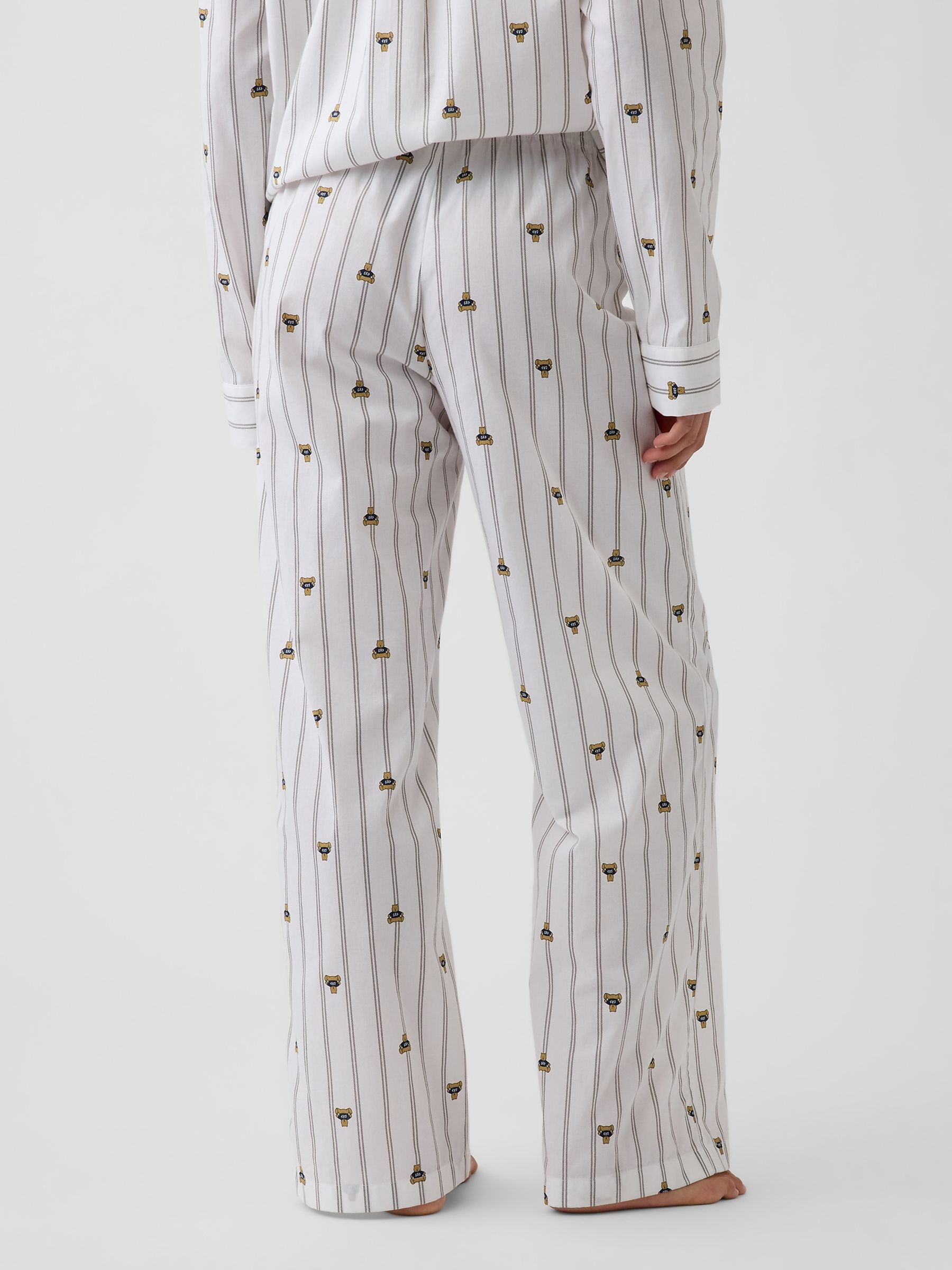 Stripe Brannan Bear Poplin Pyjamas Bottoms - Image 2 of 5 Stripe Brannan Bear Poplin Pyjamas Bottoms - Image 2 of 5