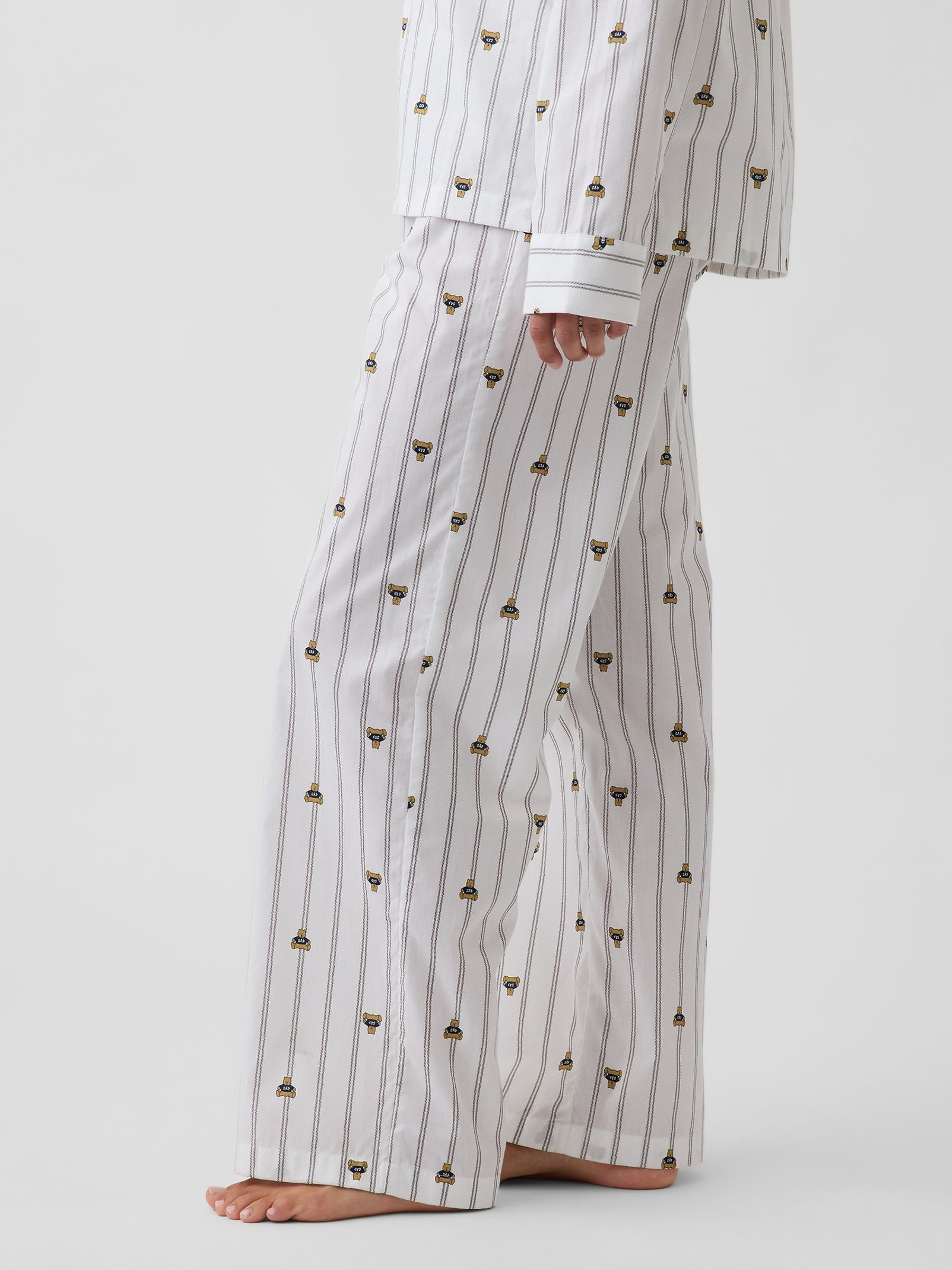 Stripe Brannan Bear Poplin Pyjamas Bottoms - Image 3 of 5