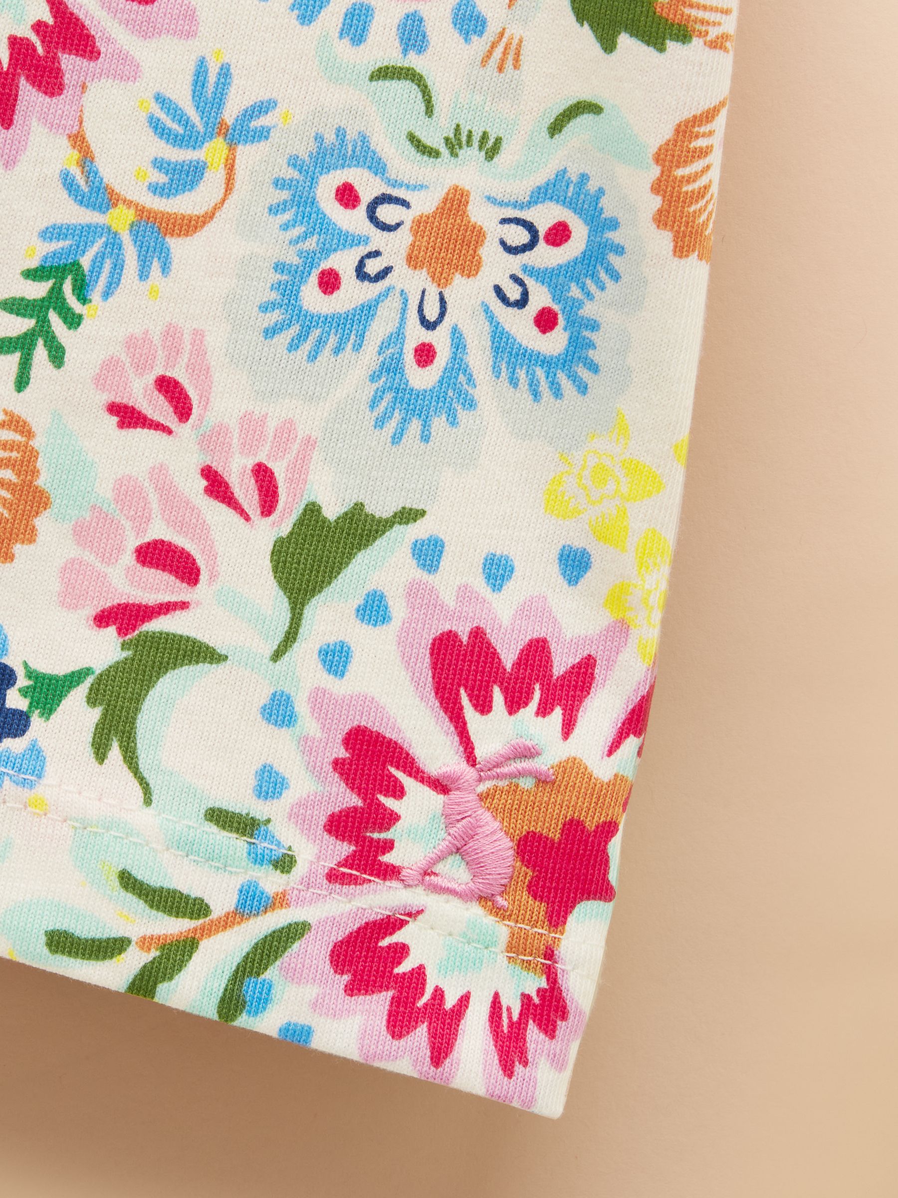 Let's Go Multi Floral Short Sleeve T-Shirt - Image 4 of 4