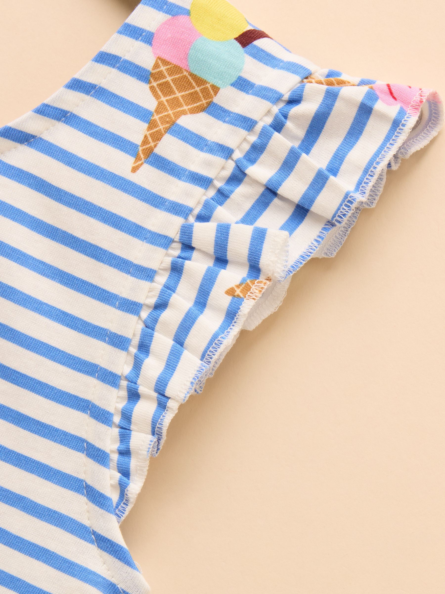 Butterfly Blue Frill Sleeve Vest - Image 4 of 5