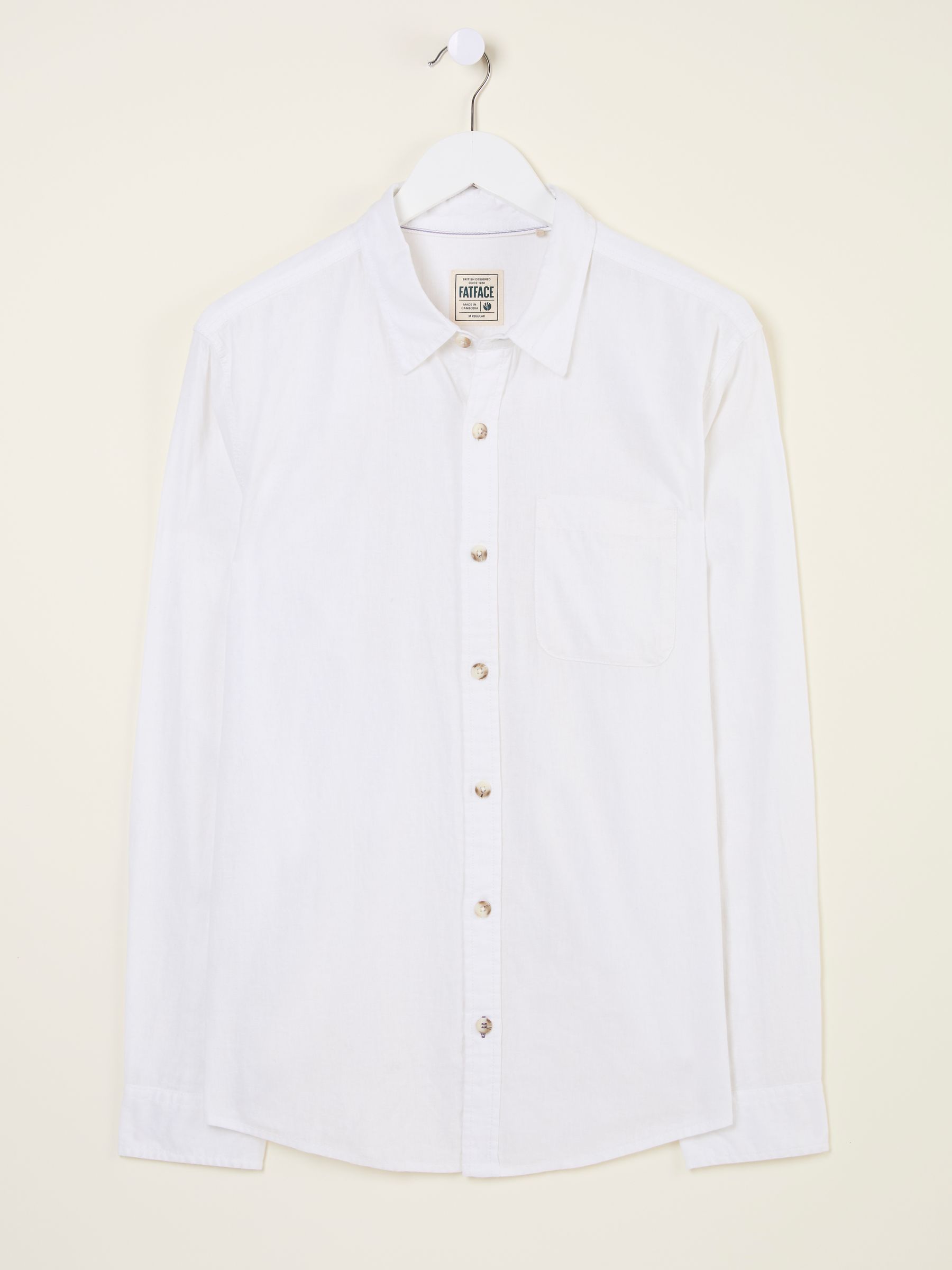 Bugle White Linen Cotton Shirt - Image 5 of 5