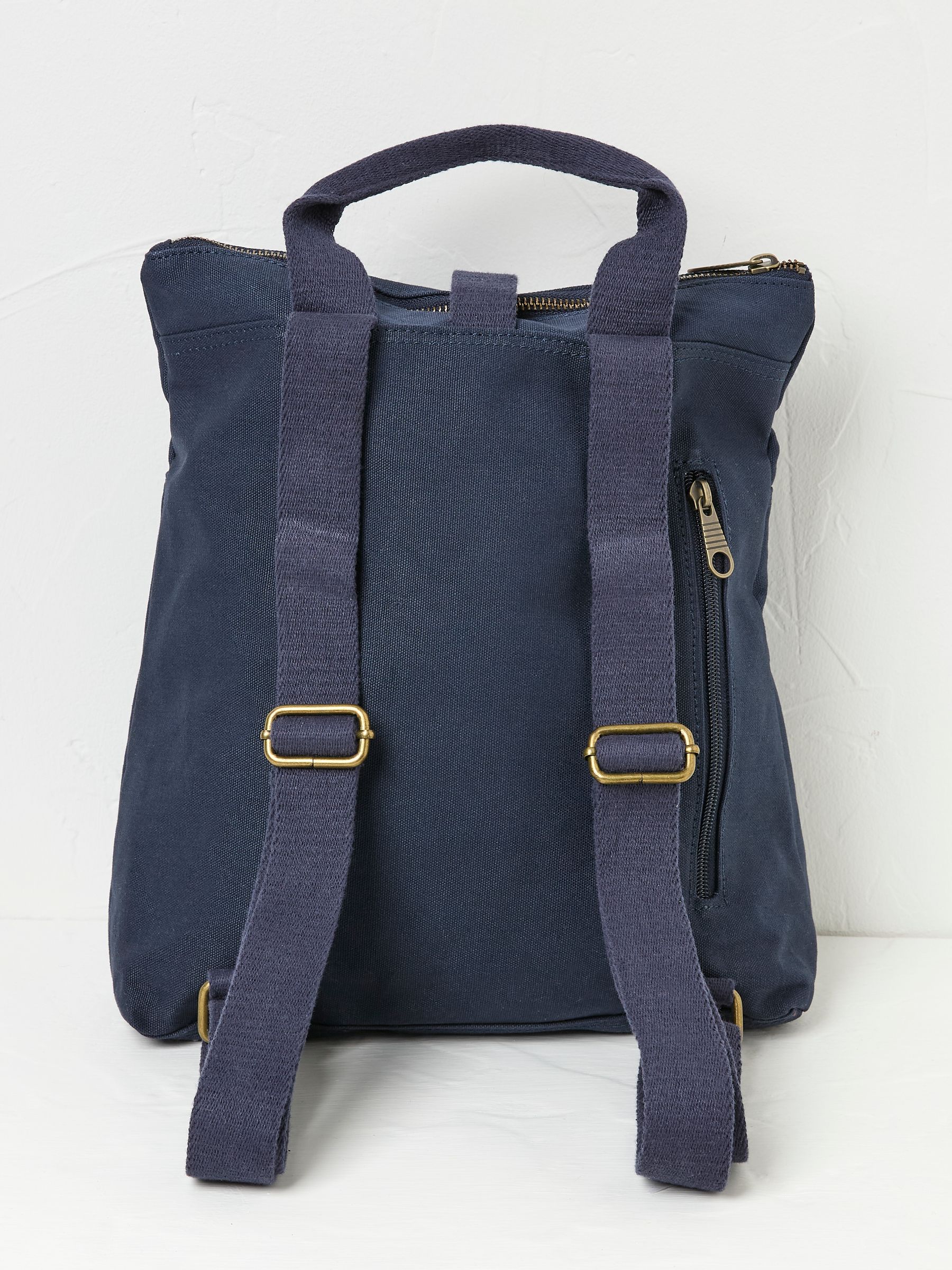 Navy Alba Canvas Rucksack - Image 2 of 2
