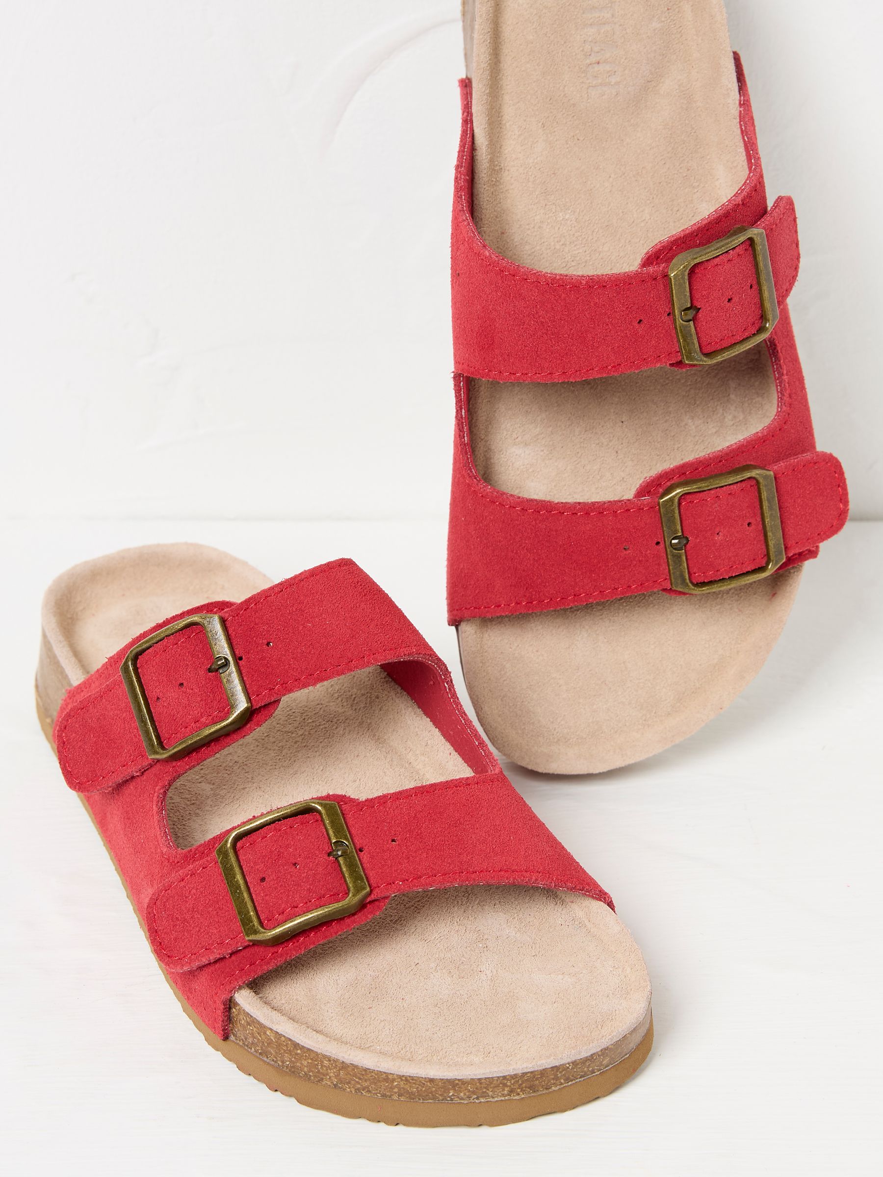 Red Leather Meldon Sandal - Image 2 of 3