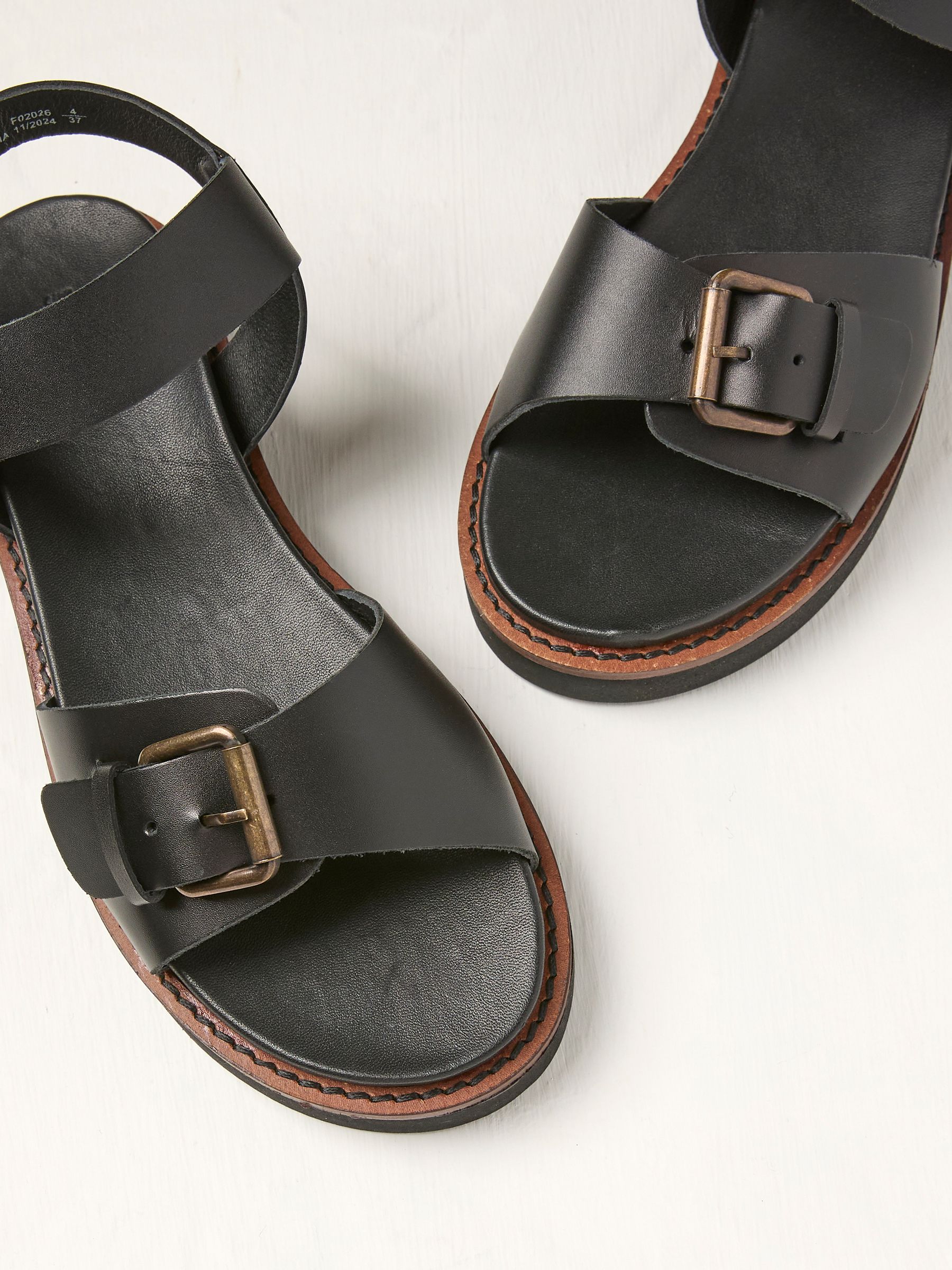 Ambie Black Buckle Sandal - Image 2 of 3