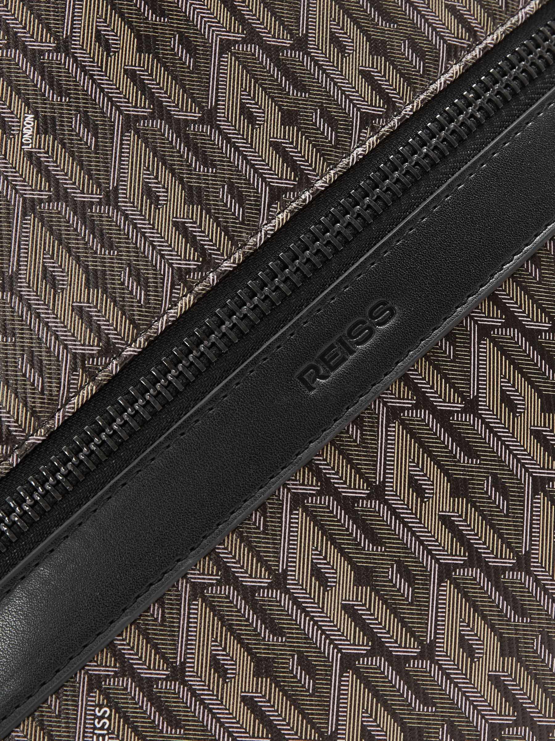Monogram-Print Coated-Canvas Backpack in Grey Multi - Image 5 of 5