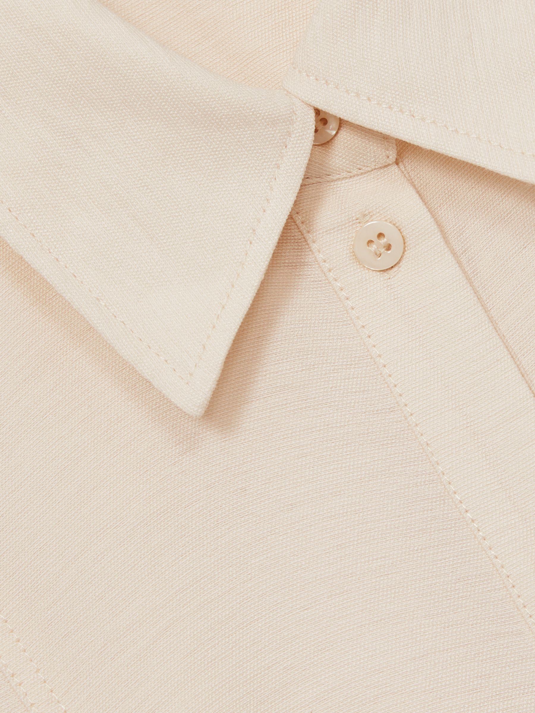 Belted Beach Cover-Up Playsuit in Cream - Image 5 of 5