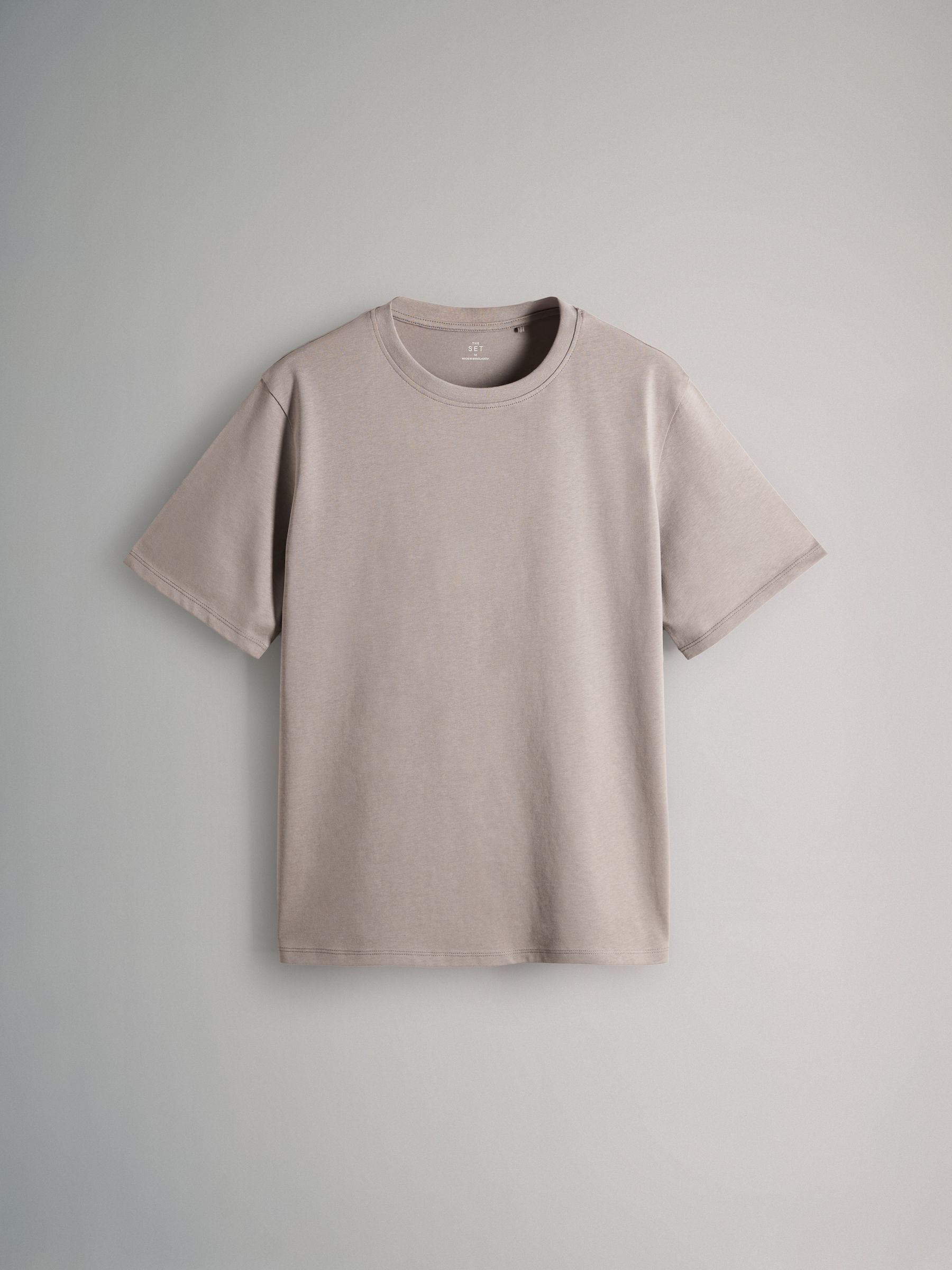 Black/White/Taupe Brown - 3 Pack Relaxed Short Sleeved 100% Cotton T-Shirts - Image 6 of 6 Black/White/Taupe Brown - 3 Pack Relaxed Short Sleeved 100% Cotton T-Shirts - Image 6 of 6