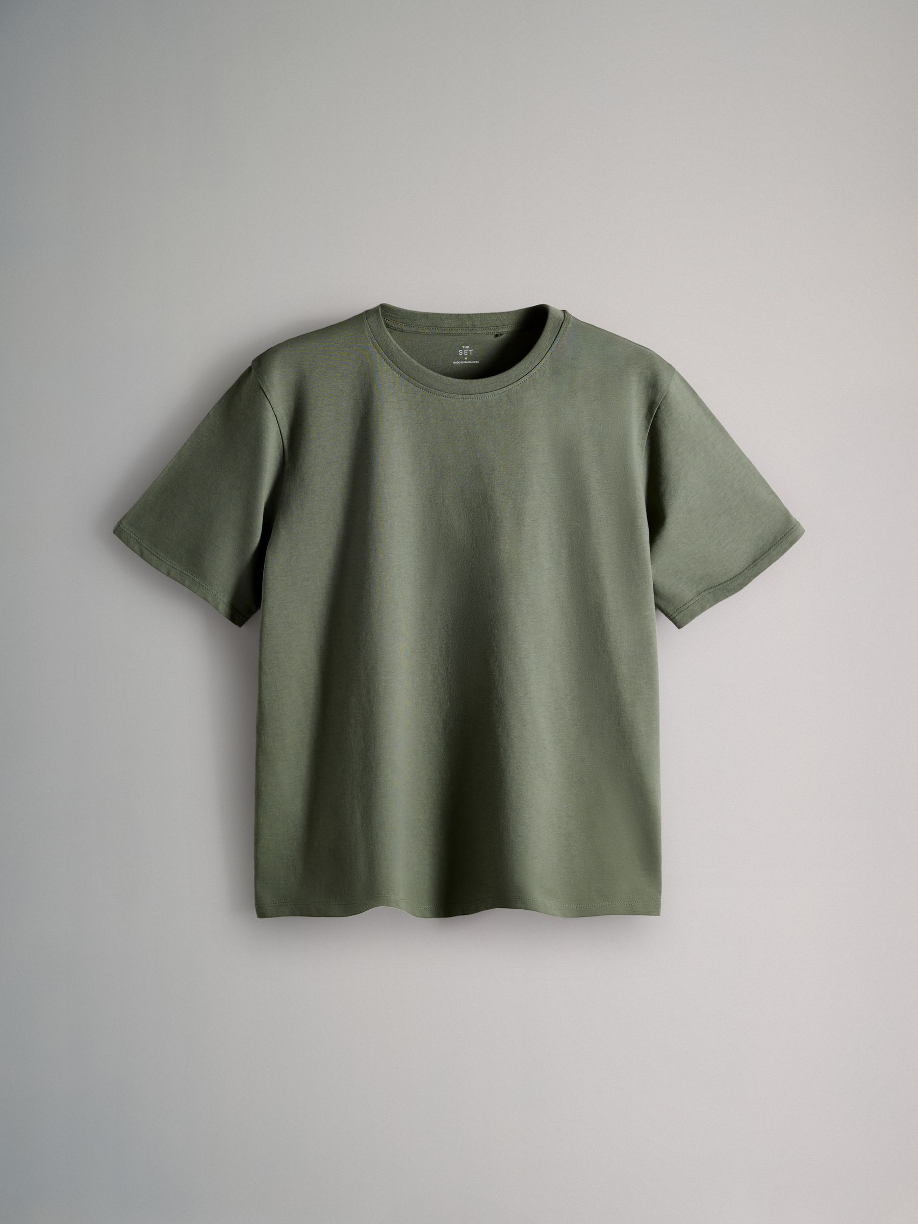 Green/Grey Marl/White/Green Stripe - 4 Pack Short Sleeved Relaxed T-Shirts - Image 3 of 7