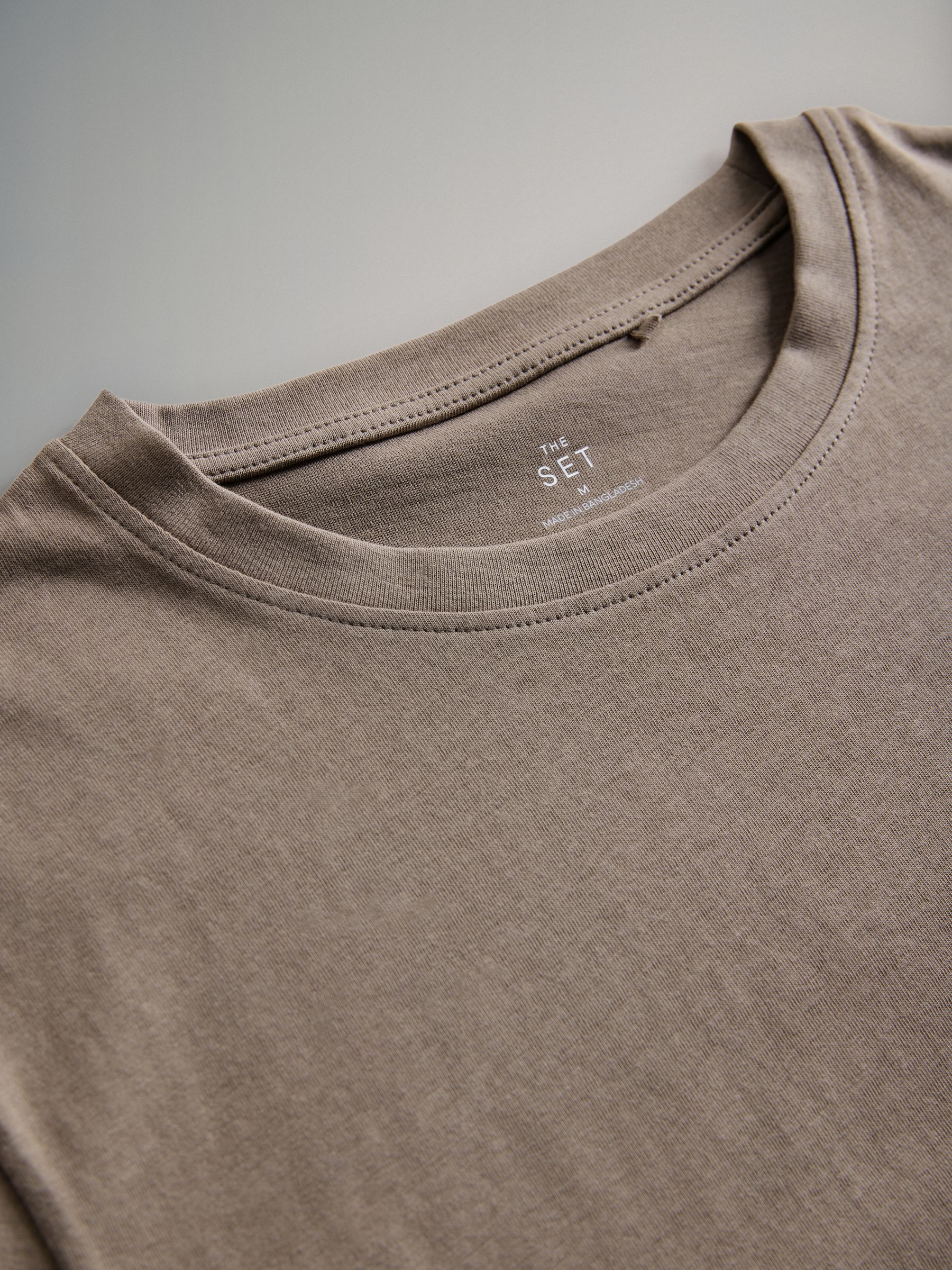 Green/Grey Marl/White/Green Stripe 4 Pack Short Sleeved Relaxed T-Shirts - Image 6 of 6