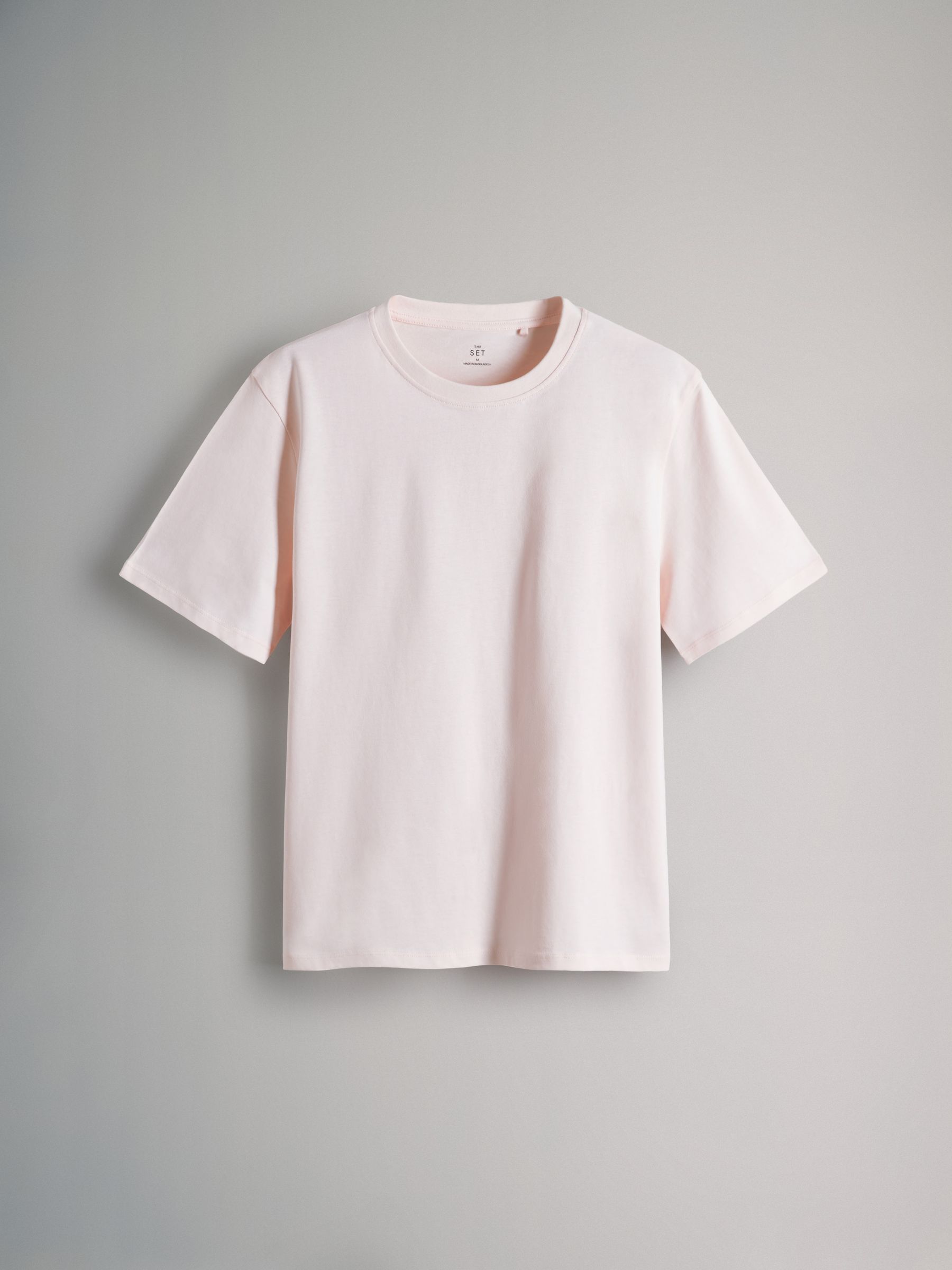 Navy/Cream/Peach - 3 Pack Relaxed Short Sleeved 100% Cotton T-Shirts - Image 3 of 6