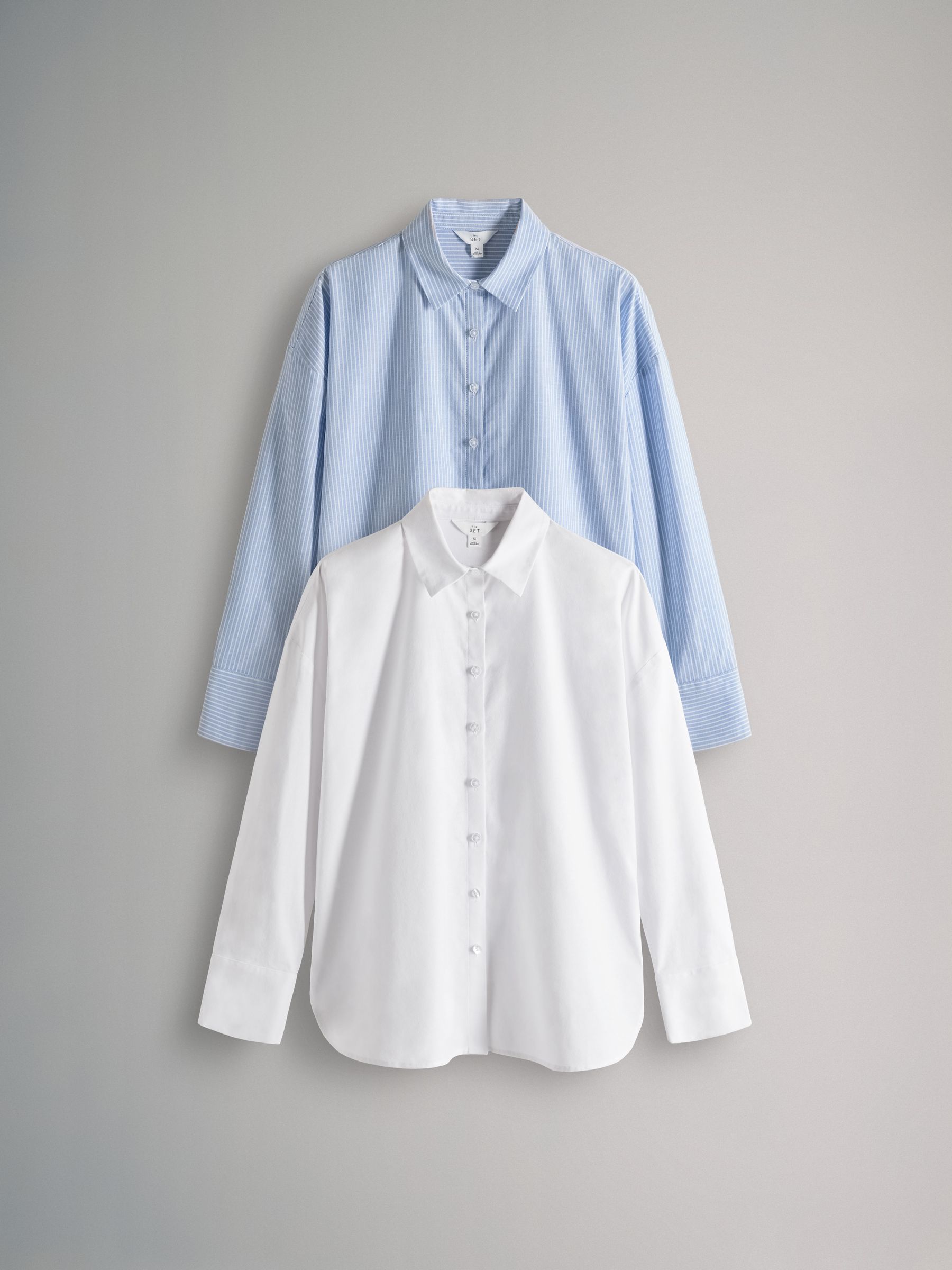 Blue White Stripe/White - 2 Pack Oxford Shirt - Image 2 of 10