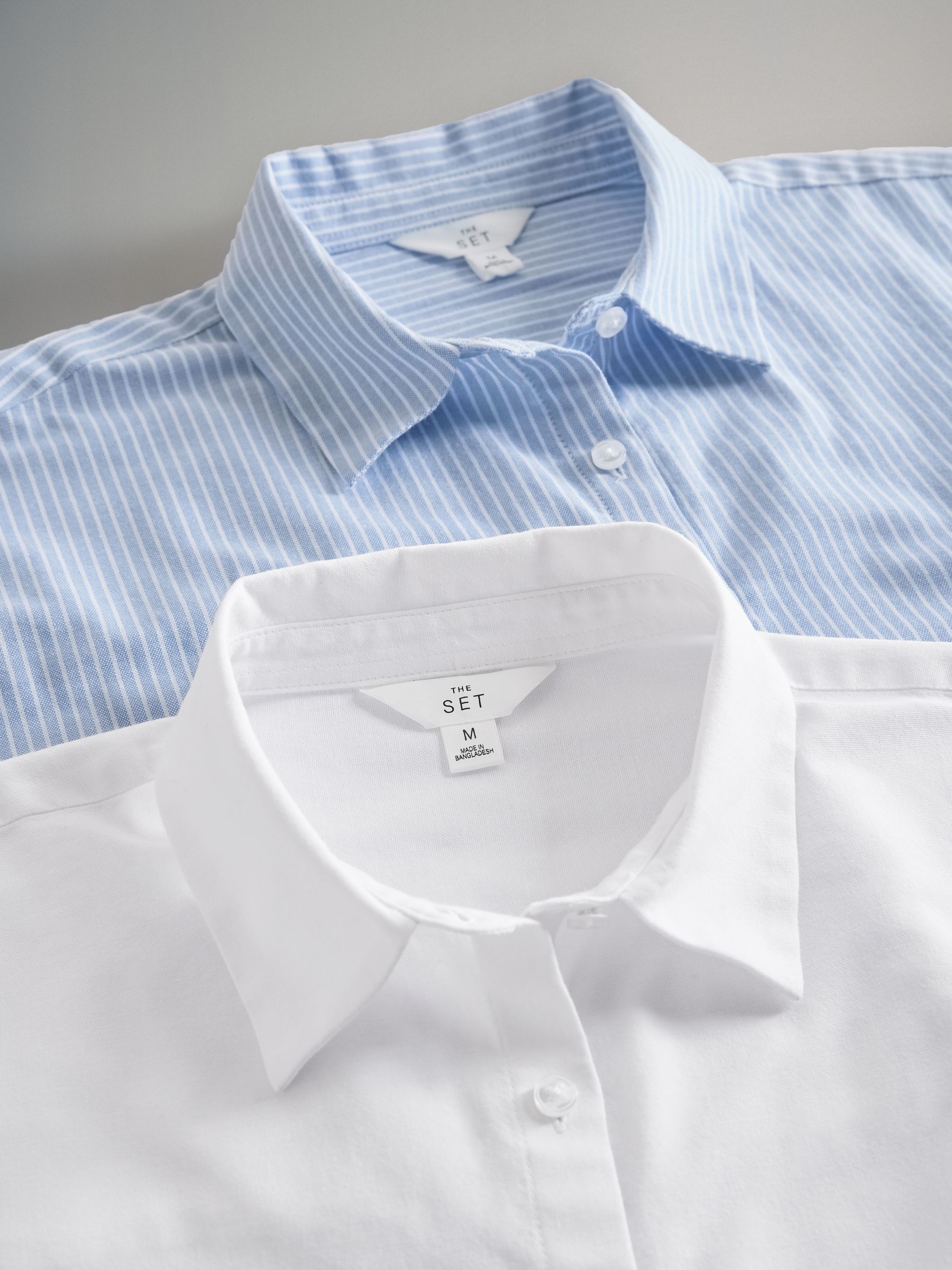 Blue White Stripe/White - 2 Pack Oxford Shirt - Image 9 of 10