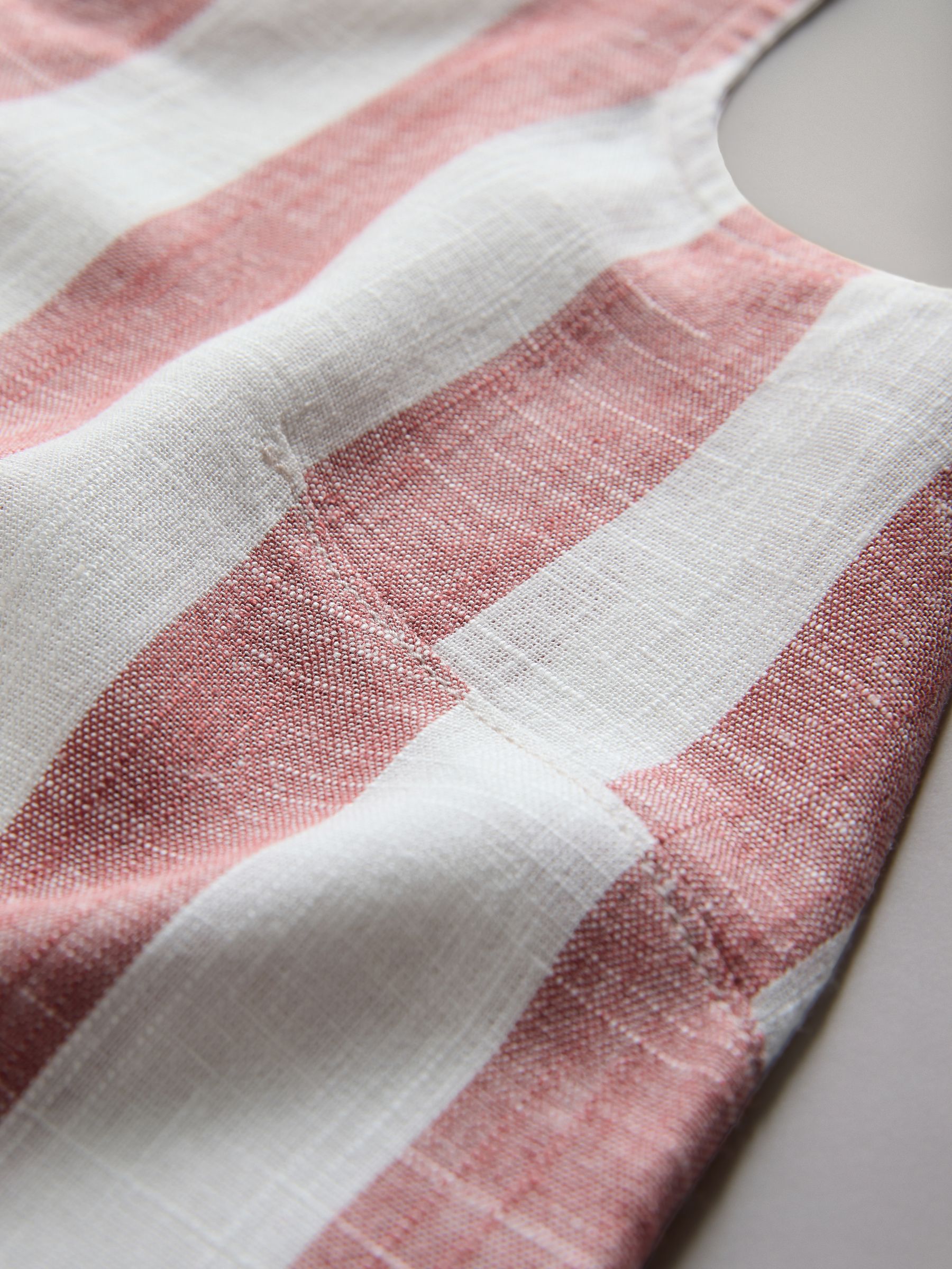 Black/Clay Stripe 2 Pack V-Neck Shift Dress with Linen - Image 9 of 9 Black/Clay Stripe 2 Pack V-Neck Shift Dress with Linen - Image 9 of 9