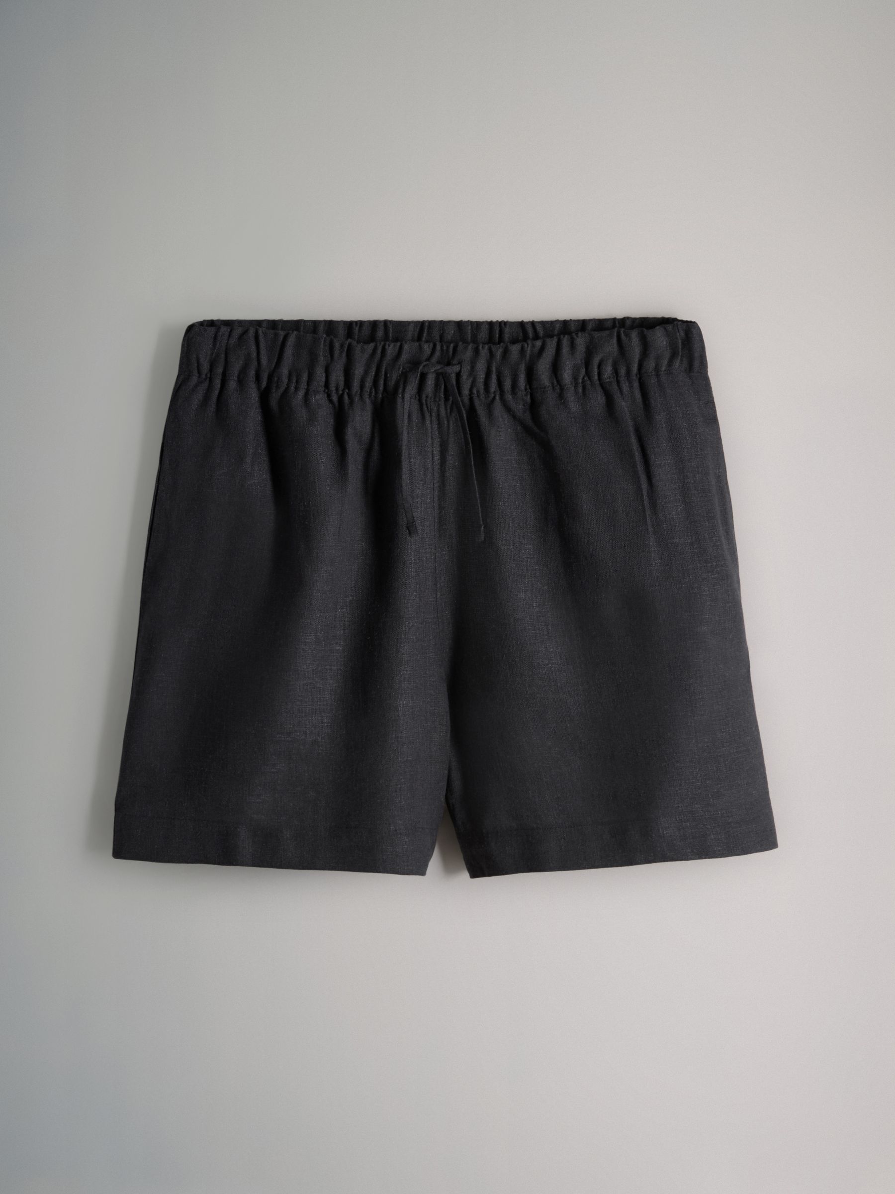 Black/White 2 Pack Linen Blend Shorts - Image 2 of 5