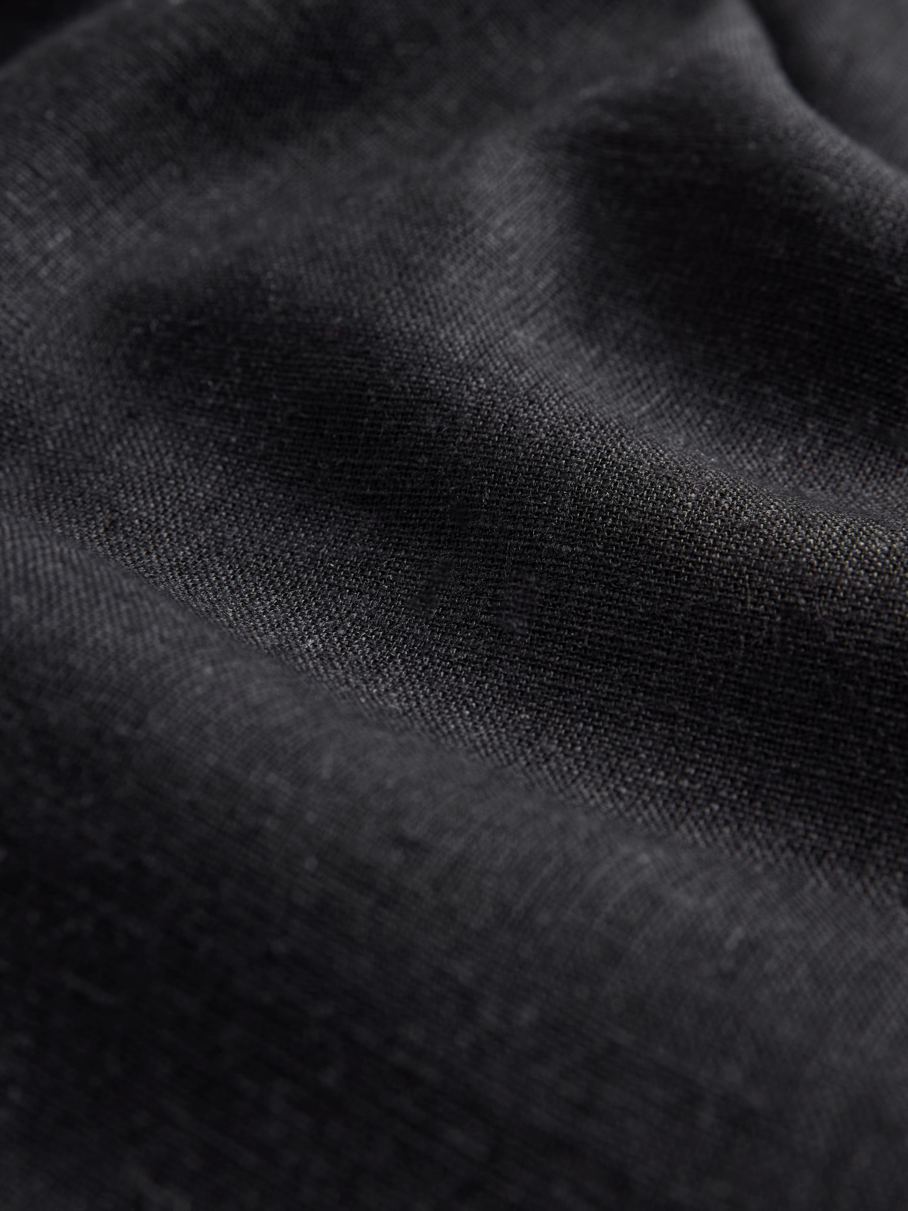 Black/White 2 Pack Linen Blend Shorts - Image 4 of 5