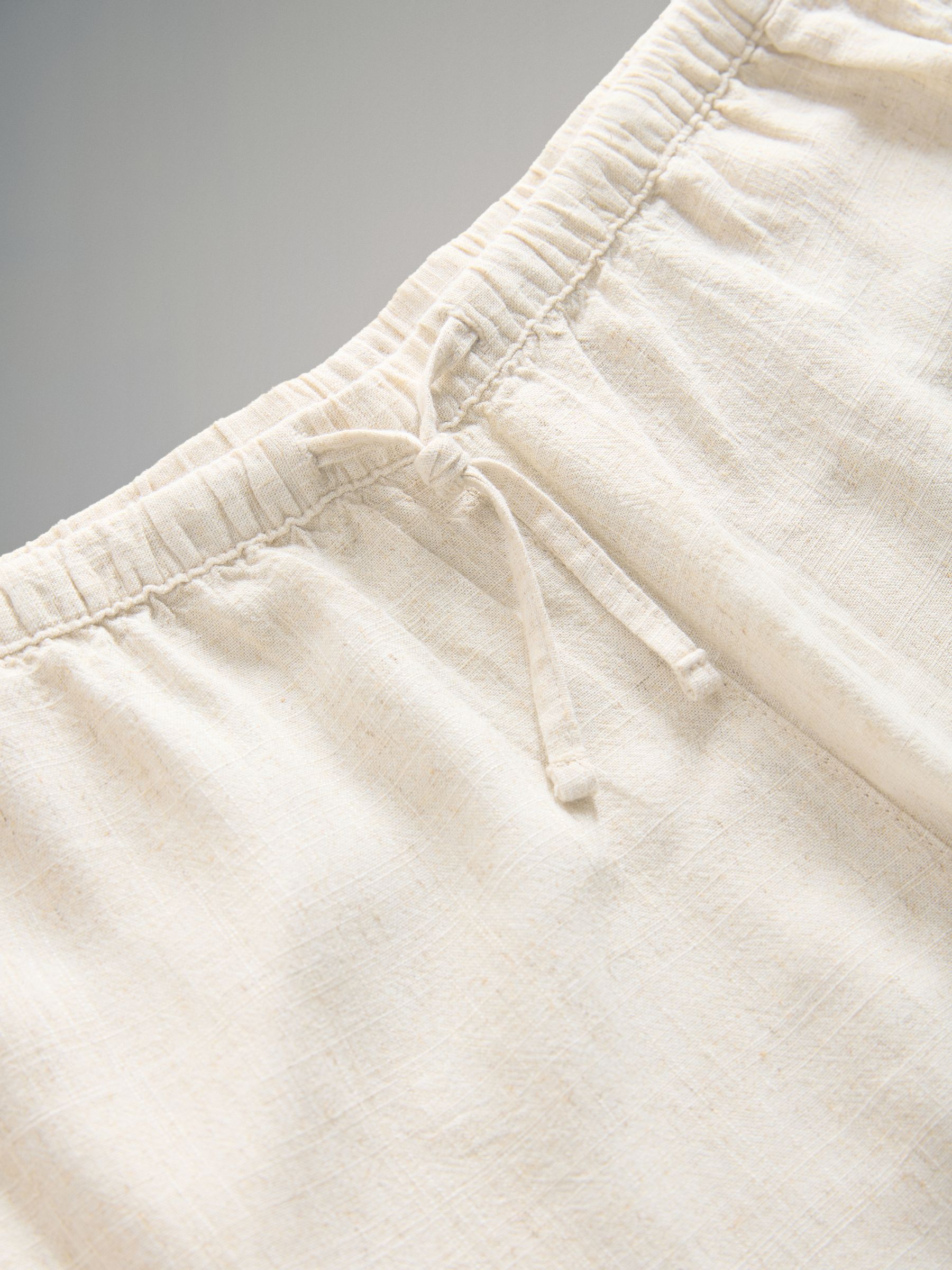 Black/Neutral/Clay Stripe Pull On Wide Leg Trousers 3 Pack With Linen - Image 13 of 14