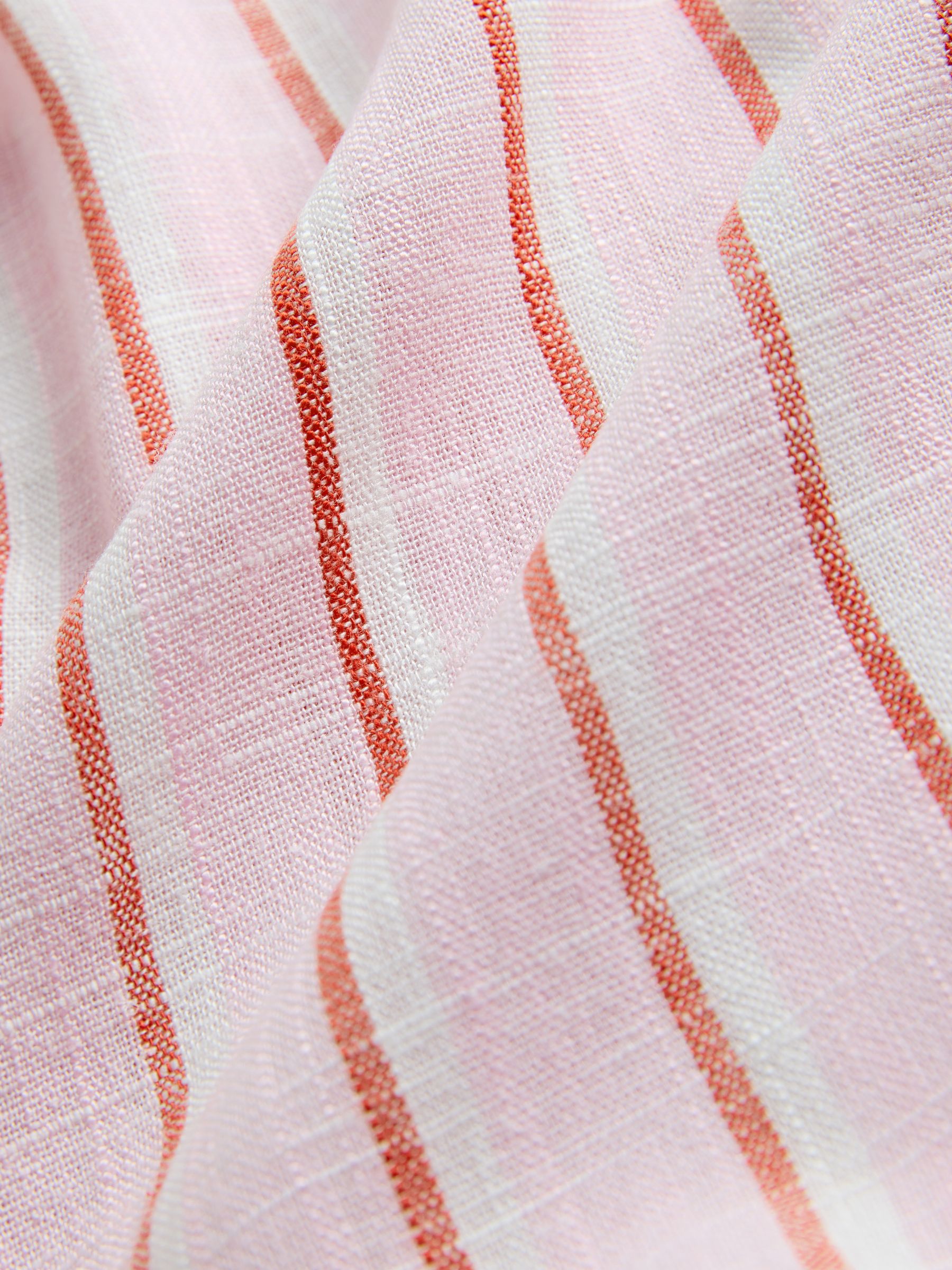 Navy/Pink Stripe 2 Pack Swing Playsuits with Linen - Image 11 of 11